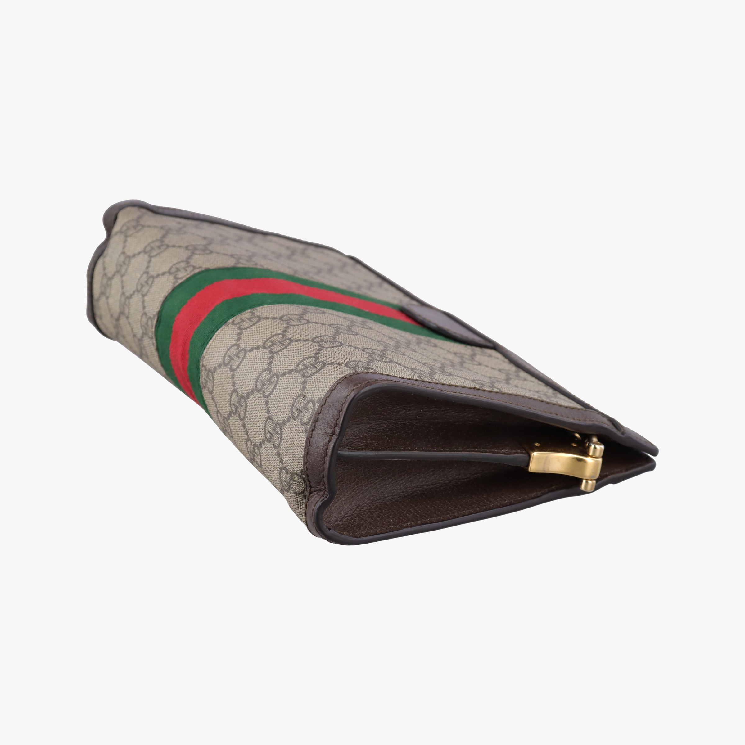 Secondhand Gucci Ophidia Brown×Red×Green PVC coated canvas×leather 503877 shoulderbag | stylenewstar