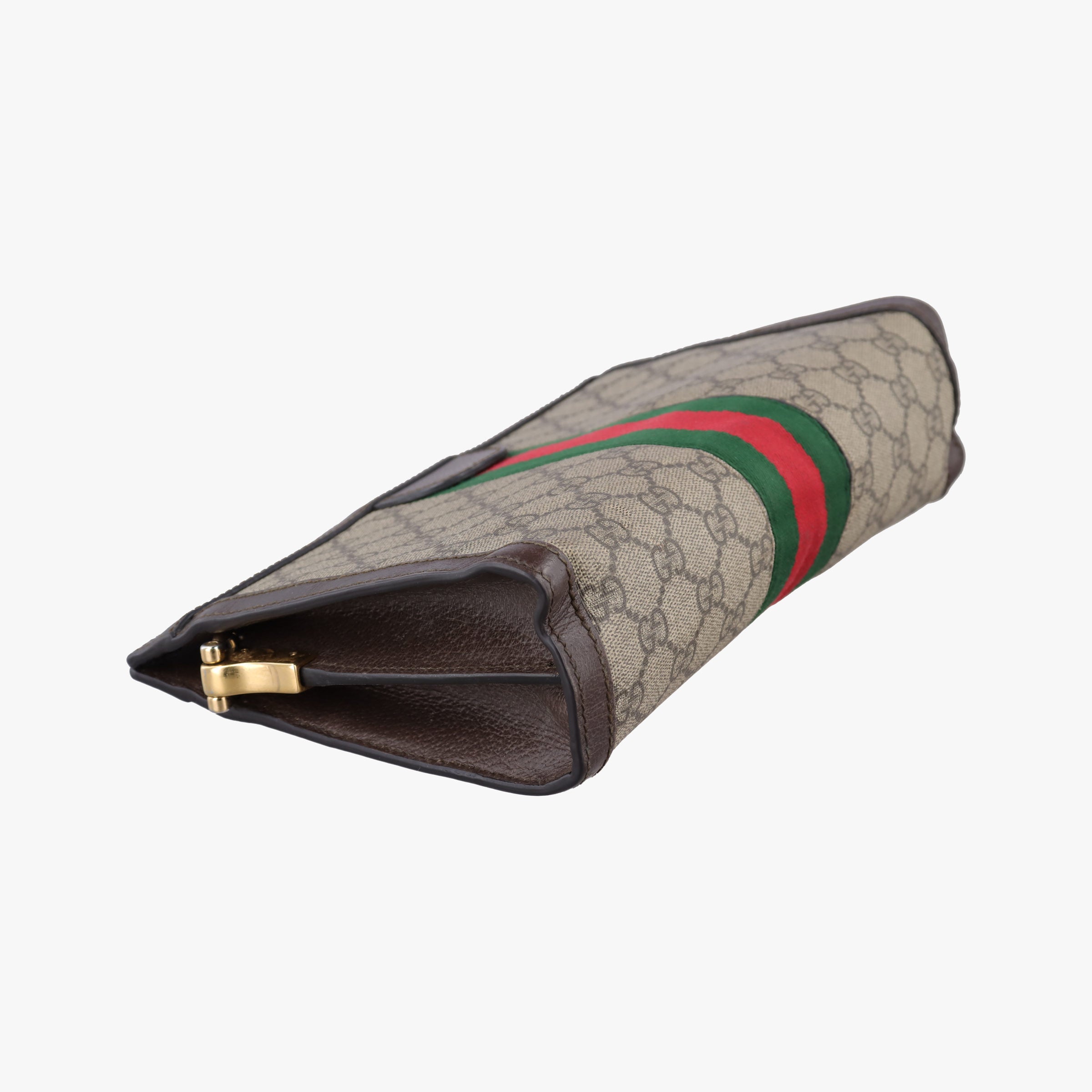 Secondhand Gucci Ophidia Brown×Red×Green PVC coated canvas×leather 503877 shoulderbag | stylenewstar