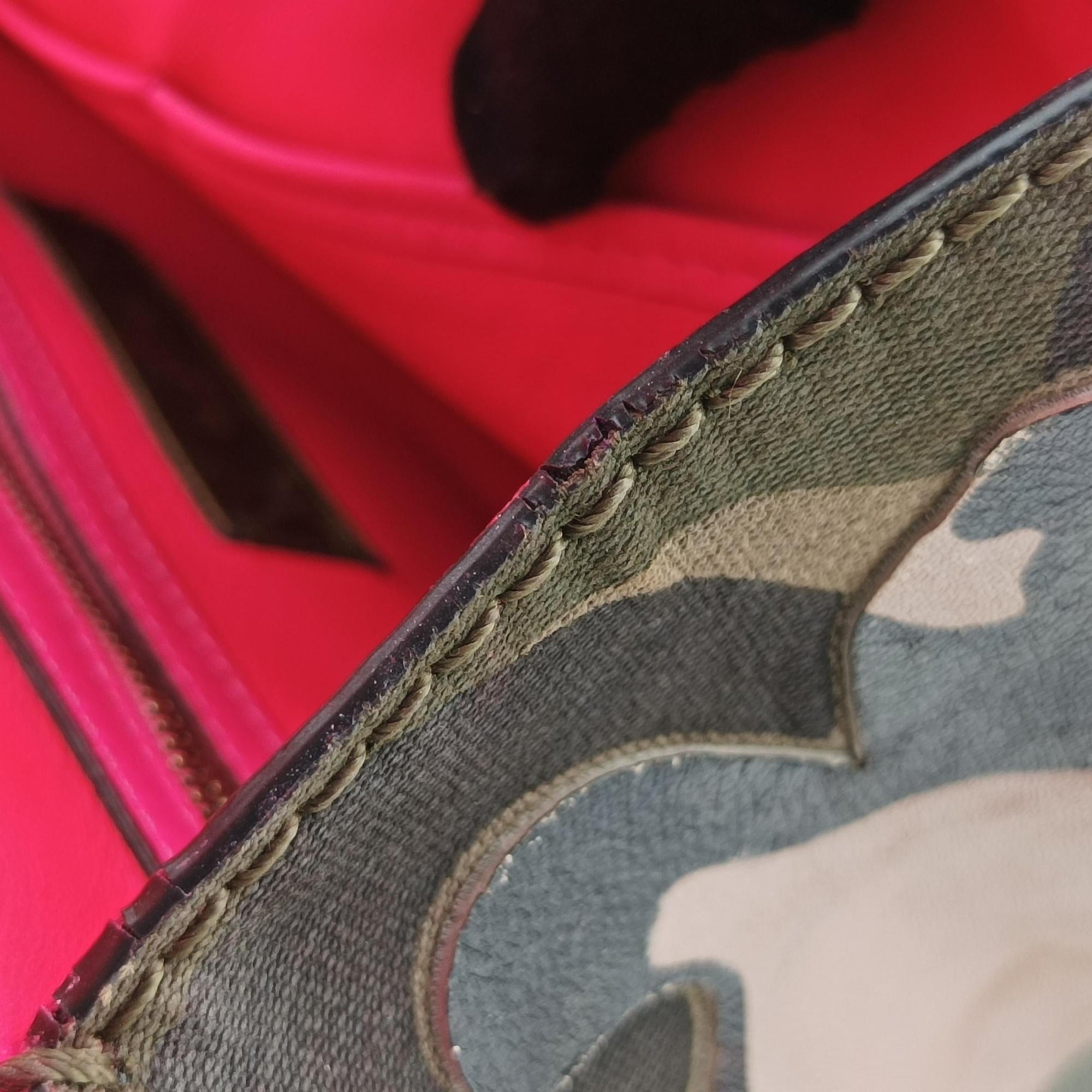 Secondhand Valentino Rockstud Glam Lock Multicolour canvas× leather  shoulderbag | stylenewstar