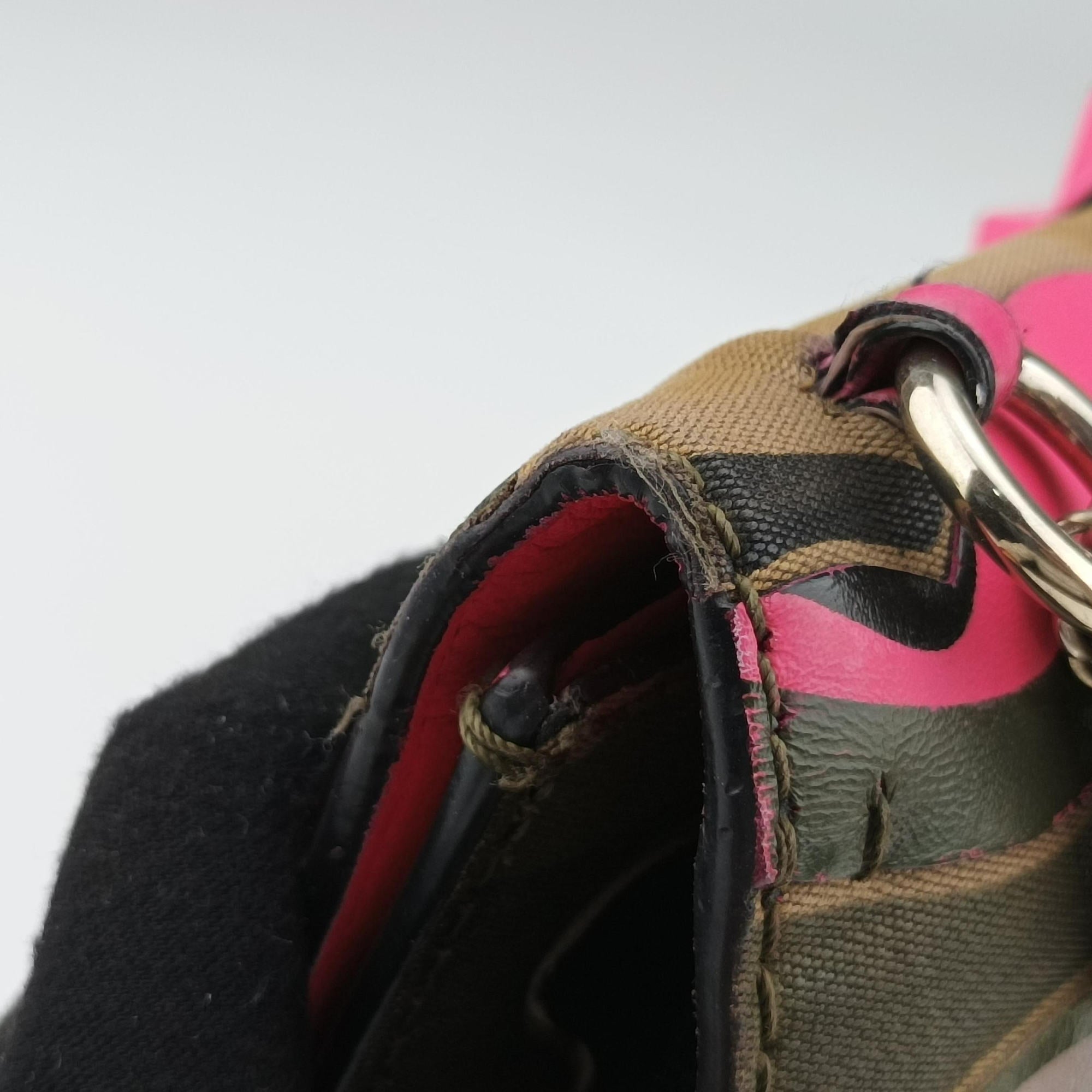 Secondhand Valentino Rockstud Glam Lock Multicolour canvas× leather  shoulderbag | stylenewstar
