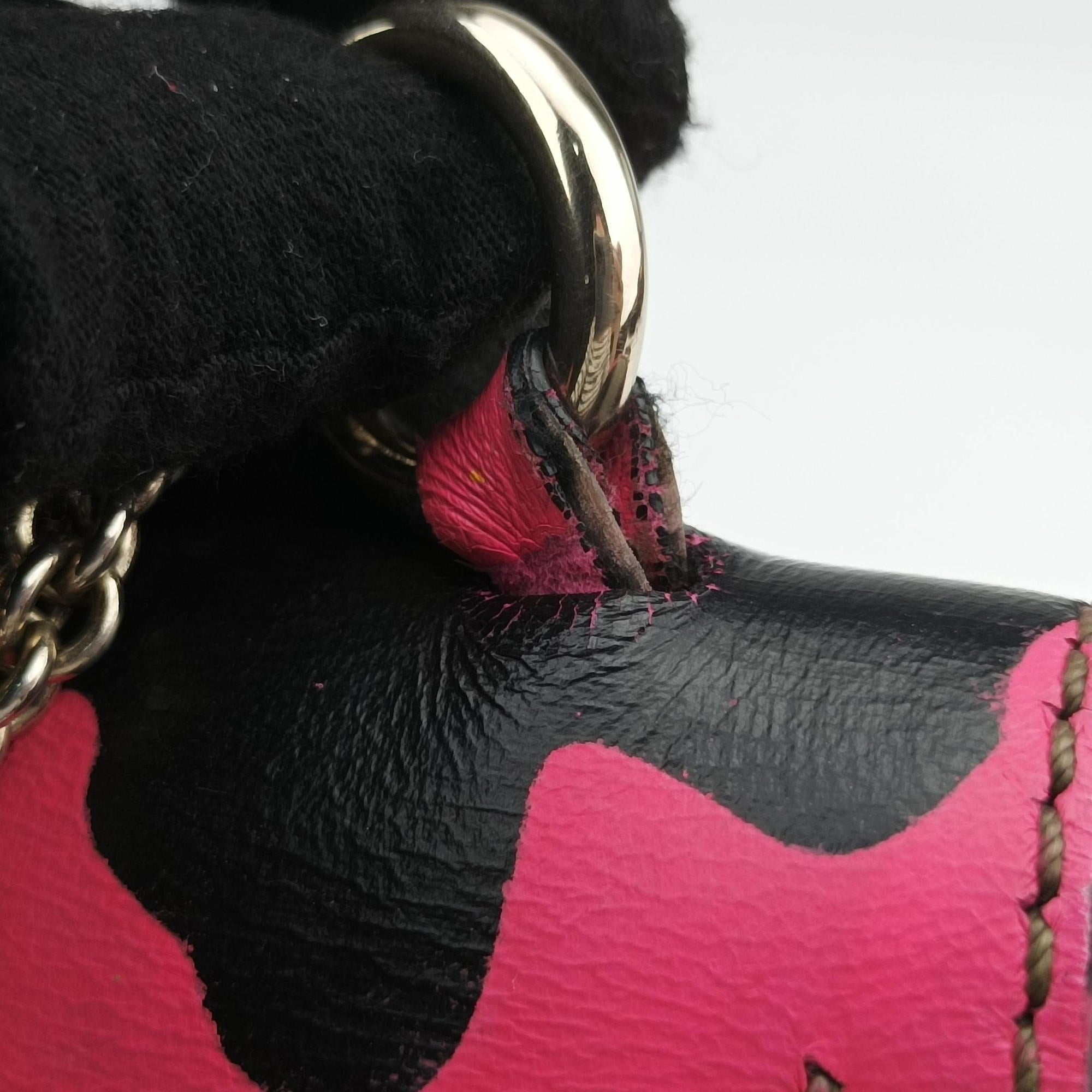 Secondhand Valentino Rockstud Glam Lock Multicolour canvas× leather  shoulderbag | stylenewstar