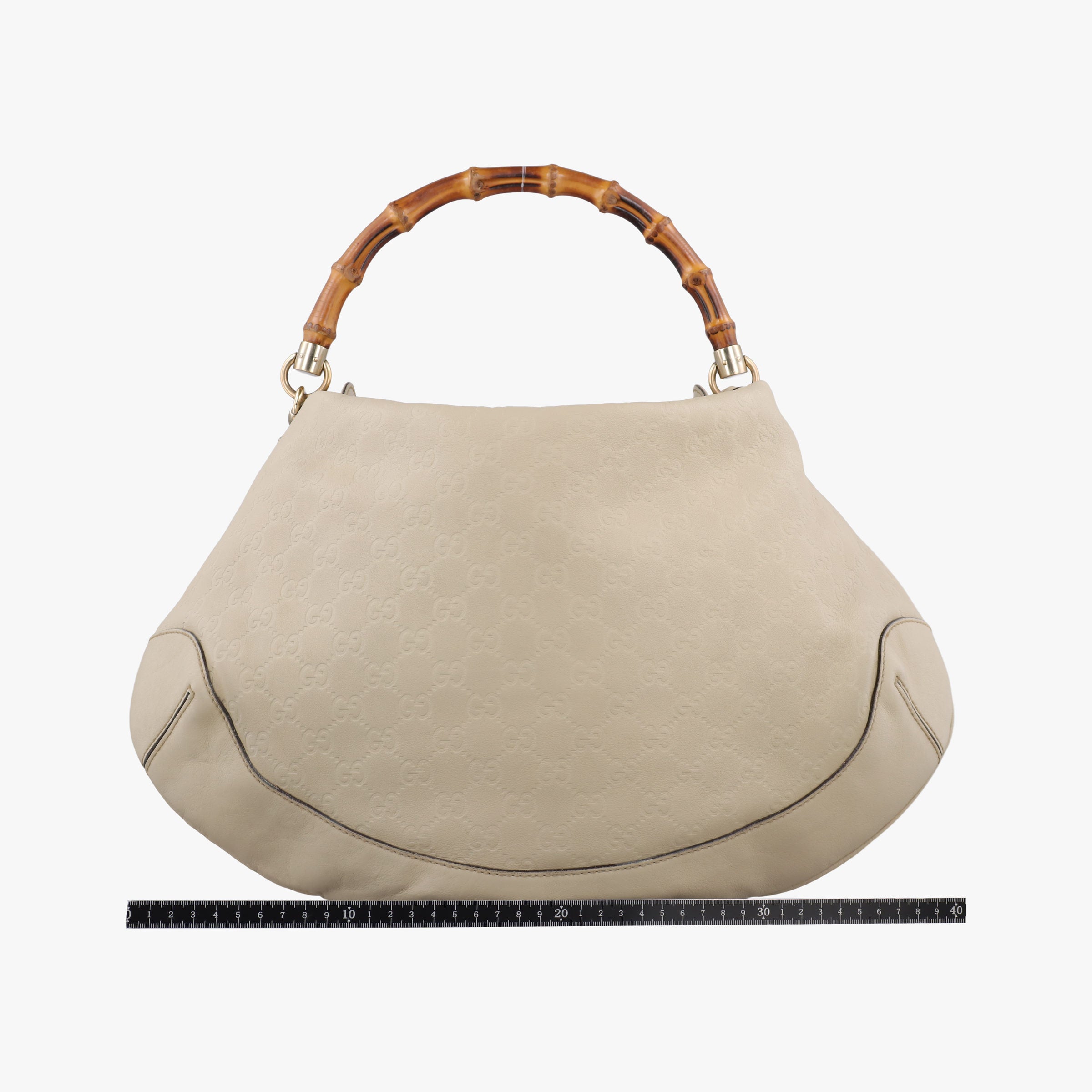 Pre-owned Gucci Bamboo White Leather 169976 shoulderbag | stylenewstar