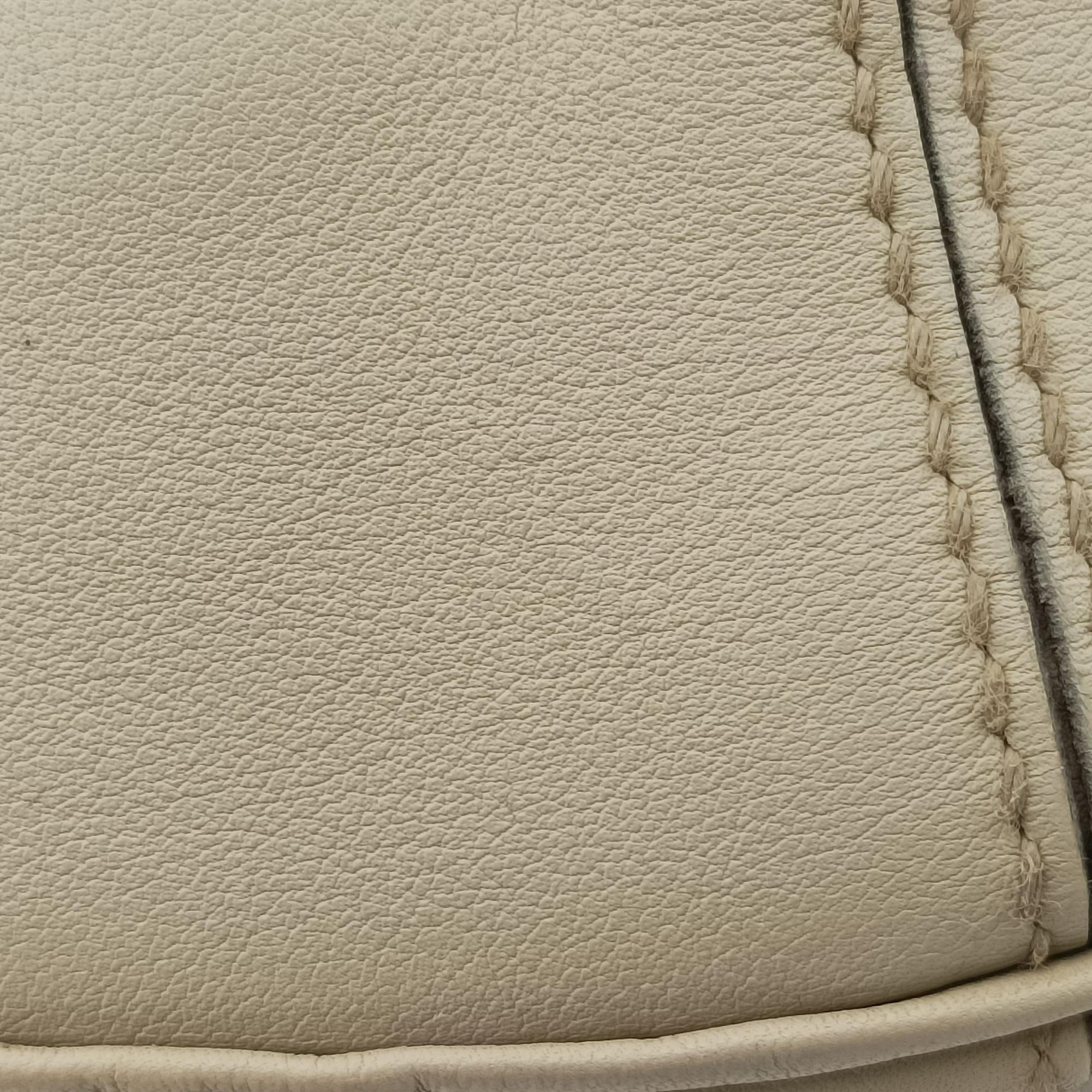 Pre-owned Gucci Bamboo White Leather 169976 shoulderbag | stylenewstar