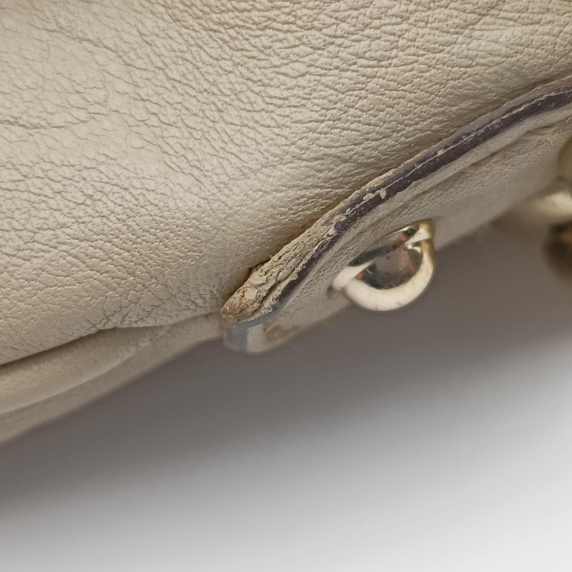 Pre-owned Gucci Bamboo White Leather 169976 shoulderbag | stylenewstar