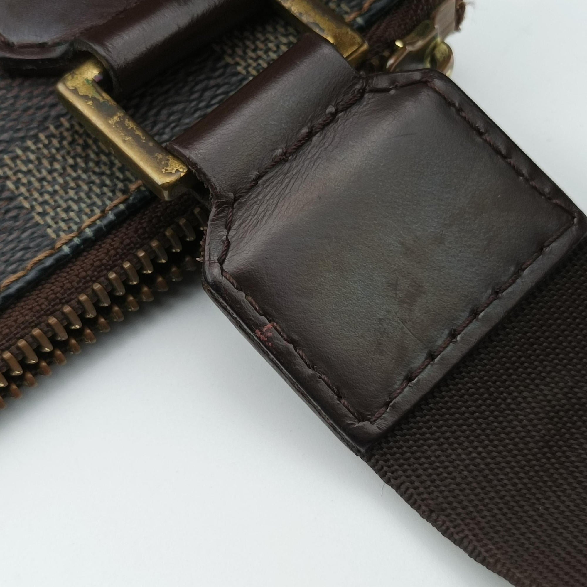 Pre-owned Louis Vuitton Pochette BOSPHORE EBENE Damier Canvas N51111 shoulderbag | stylenewstar