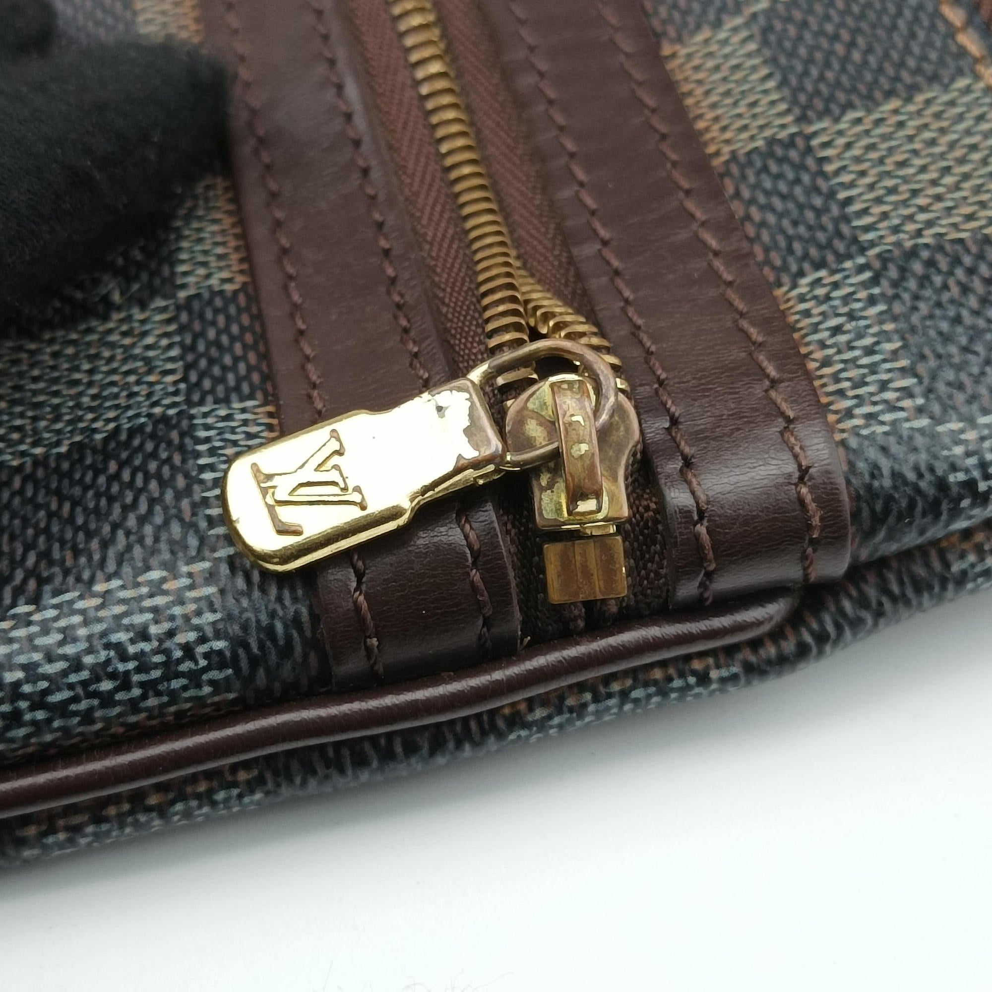 Pre-owned Louis Vuitton Pochette BOSPHORE EBENE Damier Canvas N51111 shoulderbag | stylenewstar