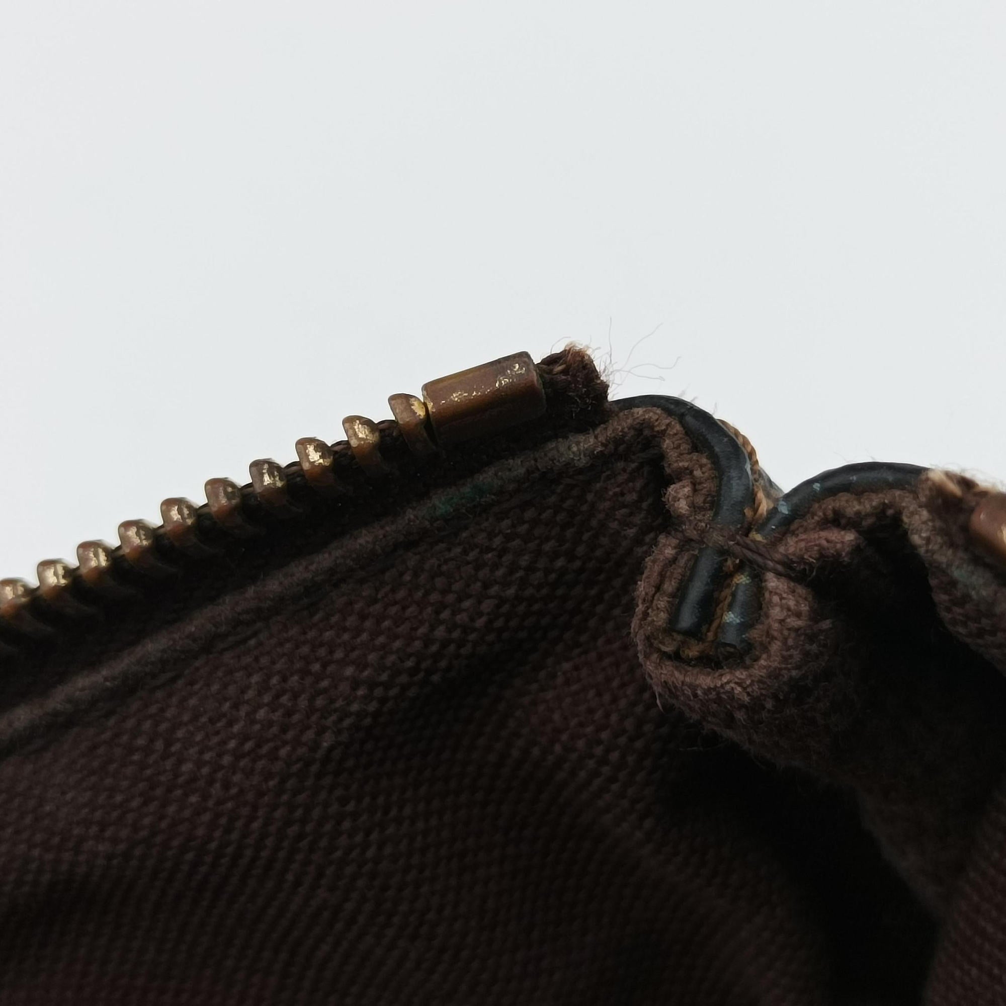 Pre-owned Louis Vuitton Pochette BOSPHORE EBENE Damier Canvas N51111 shoulderbag | stylenewstar