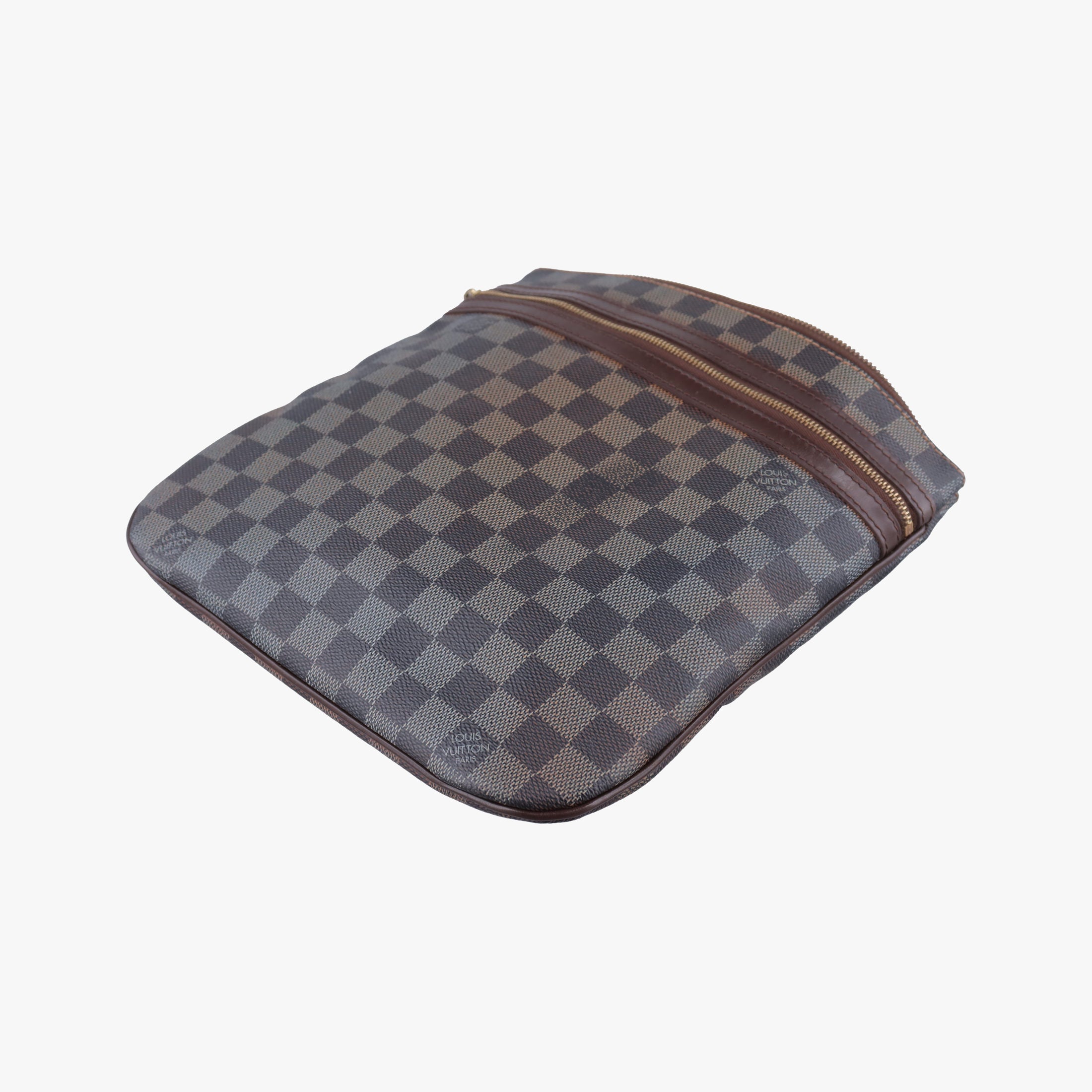 Pre-owned Louis Vuitton Pochette BOSPHORE EBENE Damier Canvas N51111 shoulderbag | stylenewstar
