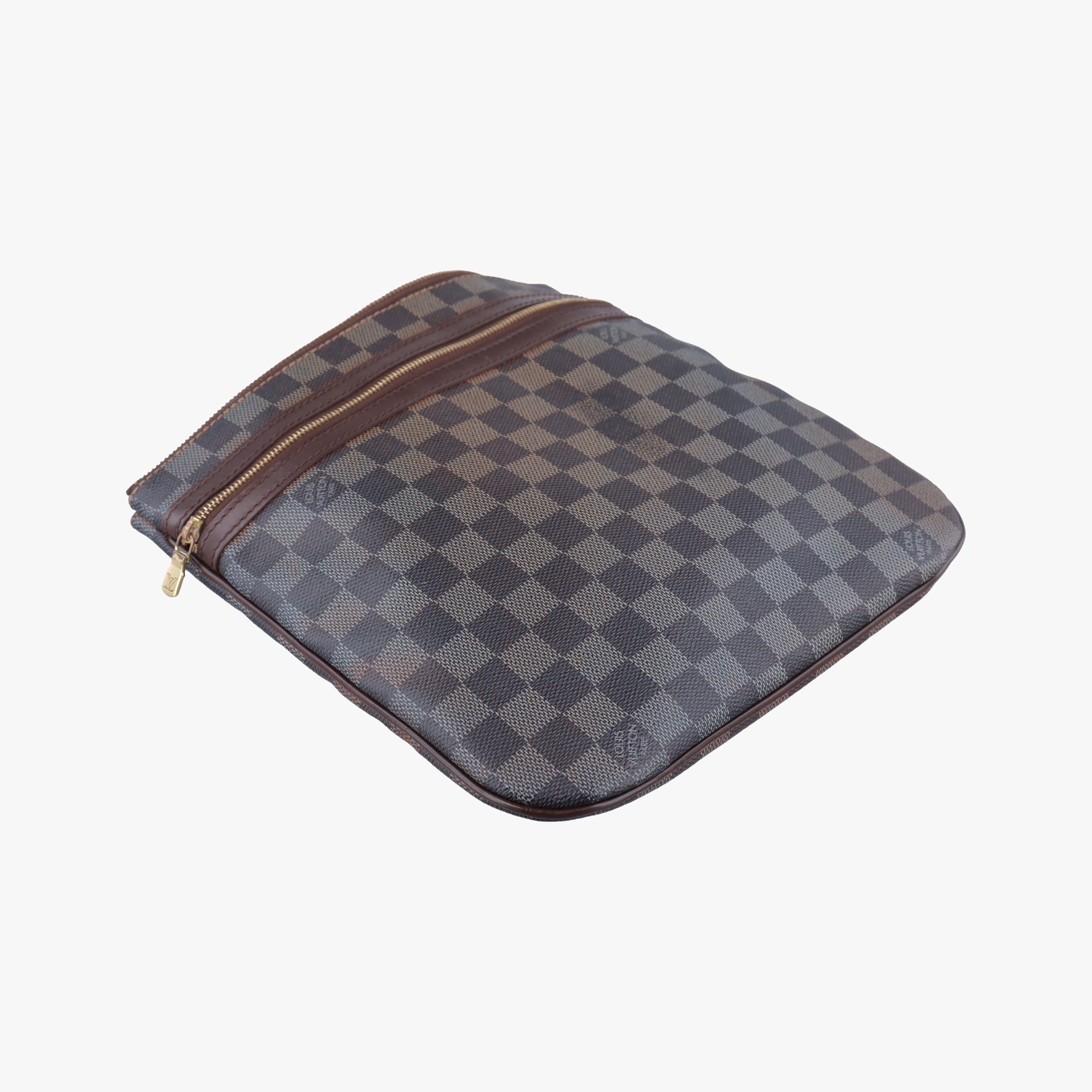 Pre-owned Louis Vuitton Pochette BOSPHORE EBENE Damier Canvas N51111 shoulderbag | stylenewstar