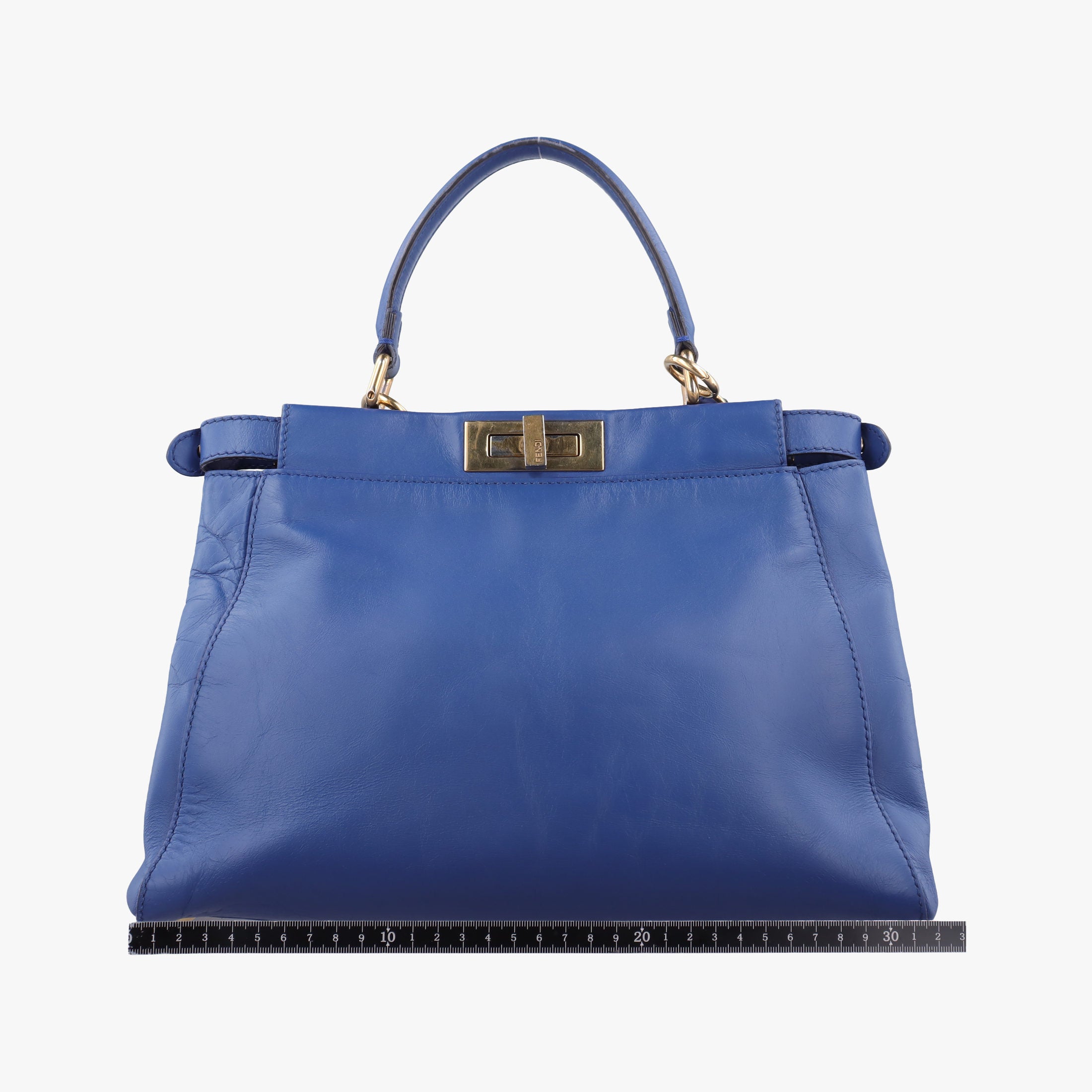Secondhand Fendi PEEKABOO Blue Leather 8BN226 shoulderbag | stylenewstar