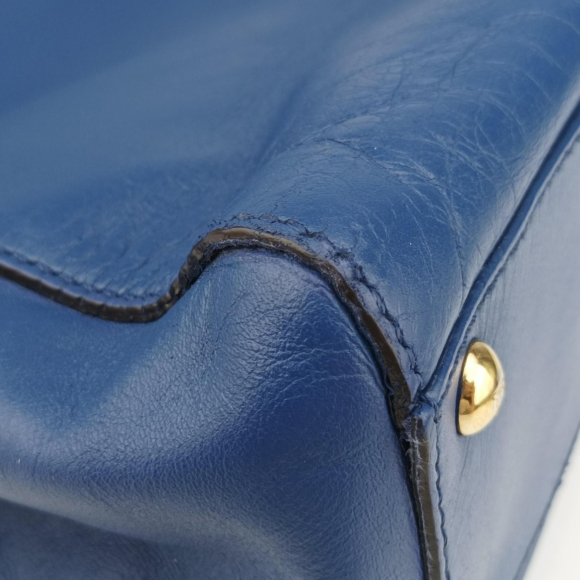 Secondhand Fendi PEEKABOO Blue Leather 8BN226 shoulderbag | stylenewstar