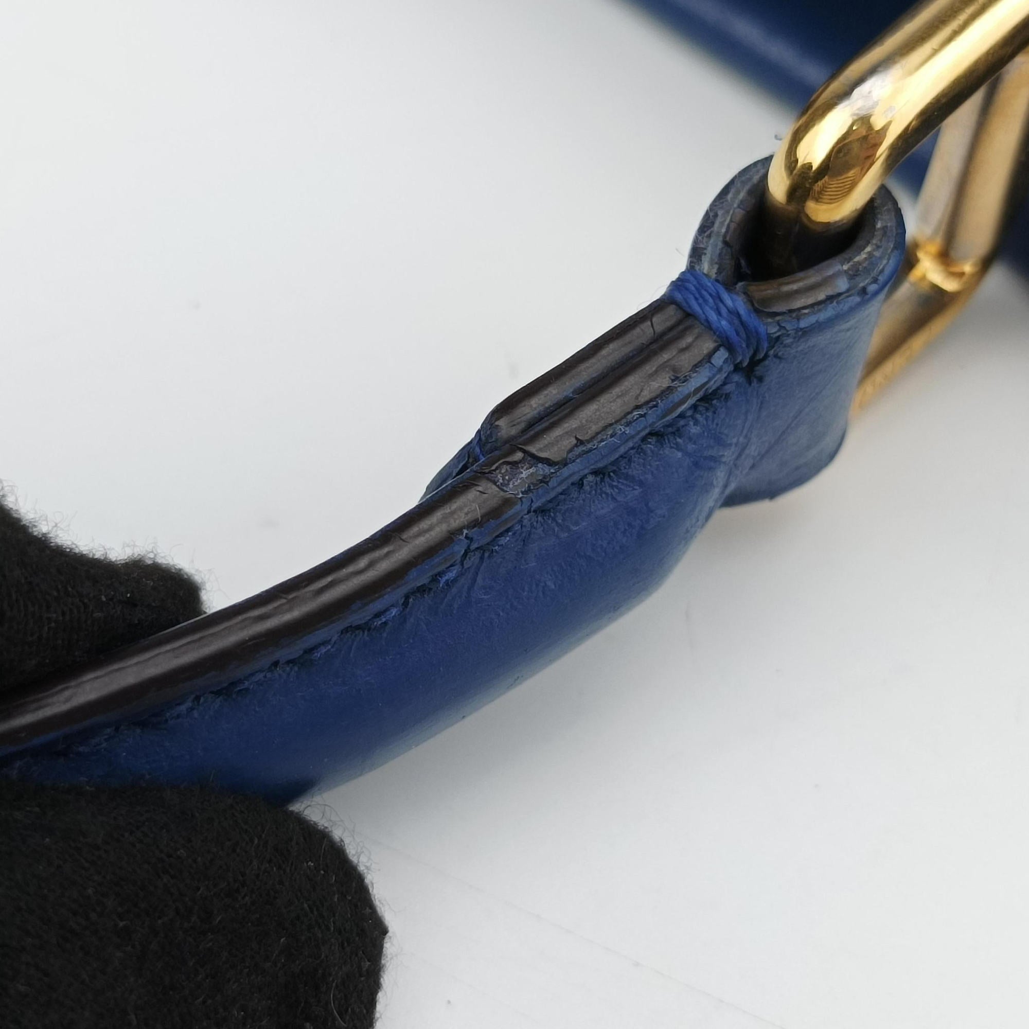 Secondhand Fendi PEEKABOO Blue Leather 8BN226 shoulderbag | stylenewstar