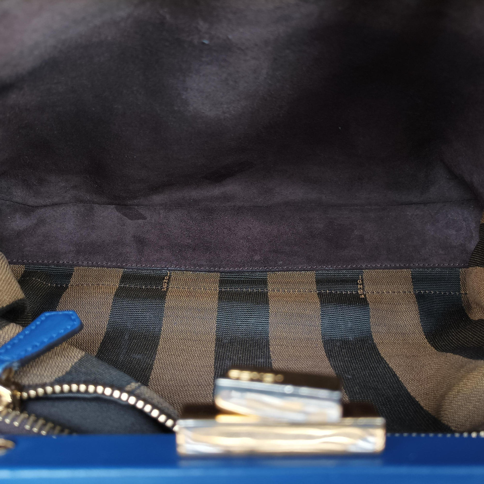 Secondhand Fendi PEEKABOO Blue Leather 8BN226 shoulderbag | stylenewstar