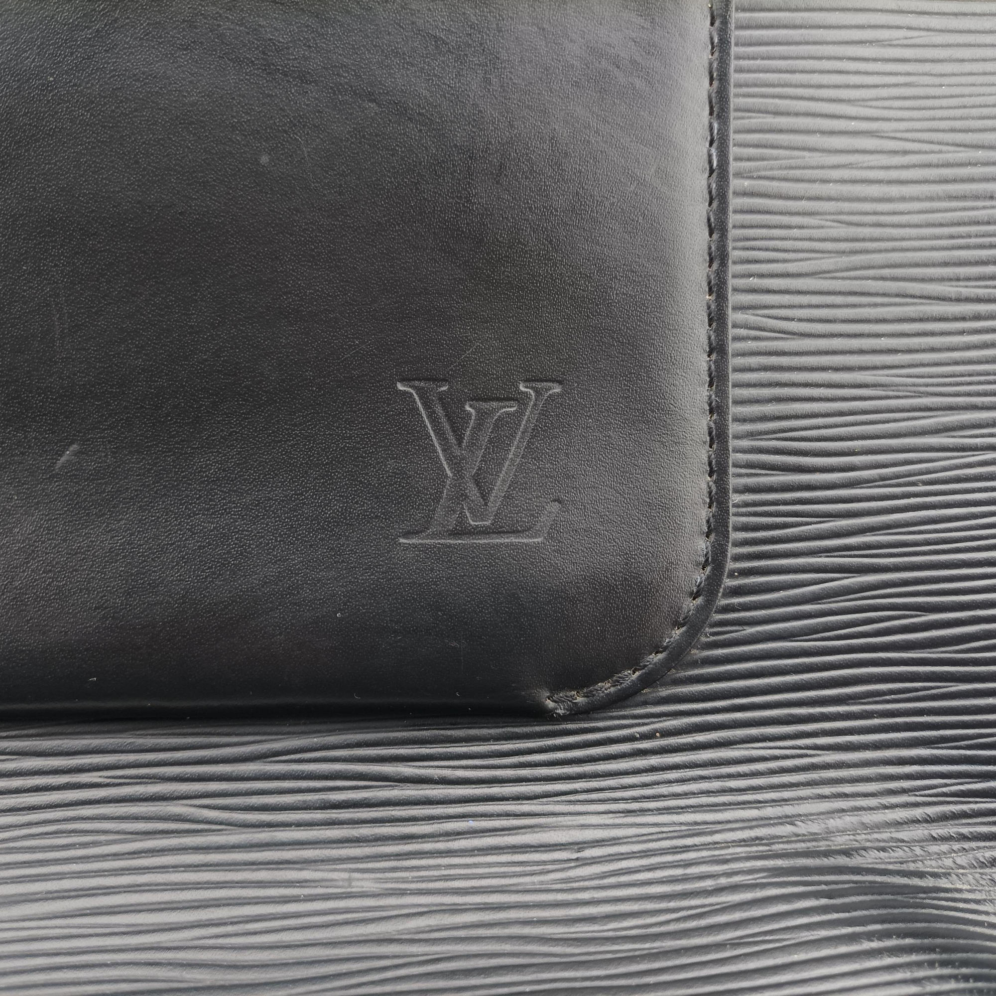 Pre-owned Louis Vuitton Brooks Tote Noir Epi M58847 handbag | stylenewstar