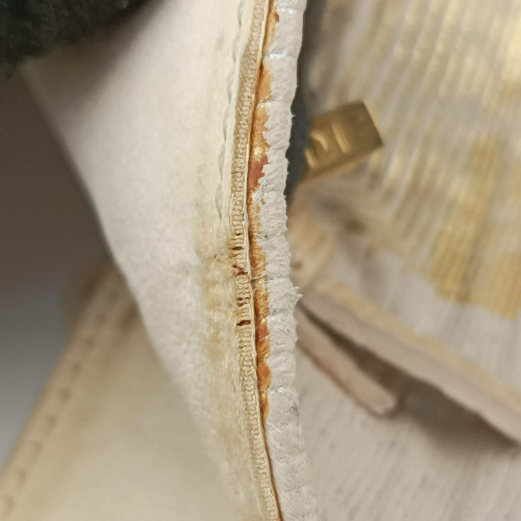 Pre-owned Fendi Bento Box Beige×Golden Canvas×Leather 101633 shoulderbag | stylenewstar