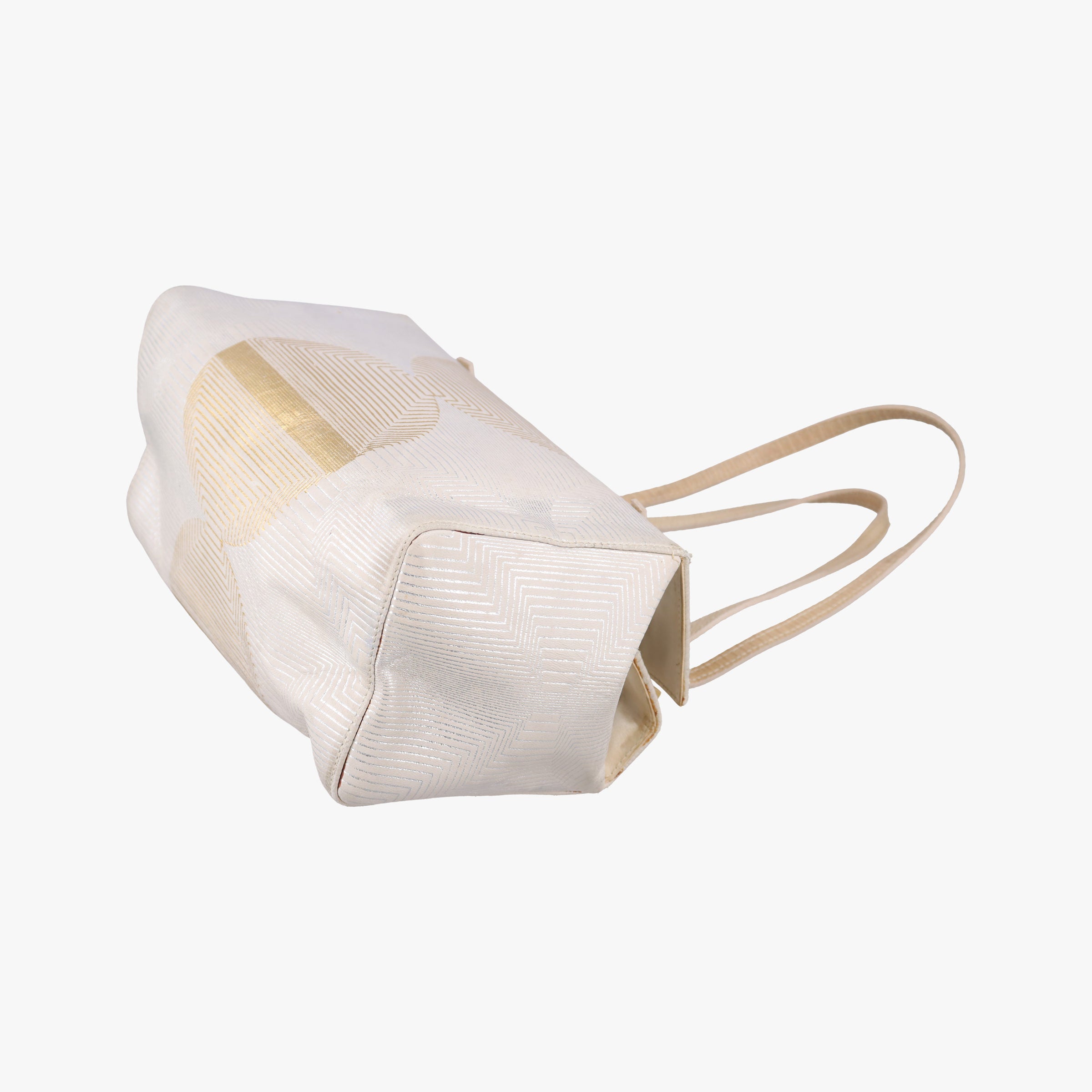 Pre-owned Fendi Bento Box Beige×Golden Canvas×Leather 101633 shoulderbag | stylenewstar