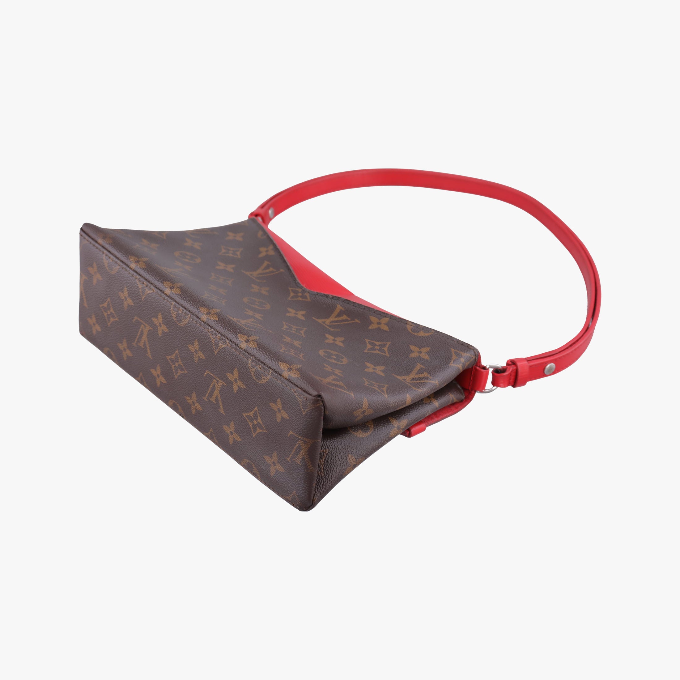 Pre-owned Louis Vuitton SAINT MICHEL brown×COQUELICOT Monogram Canvas×Epi Leather M44031 shoulderbag | stylenewstar