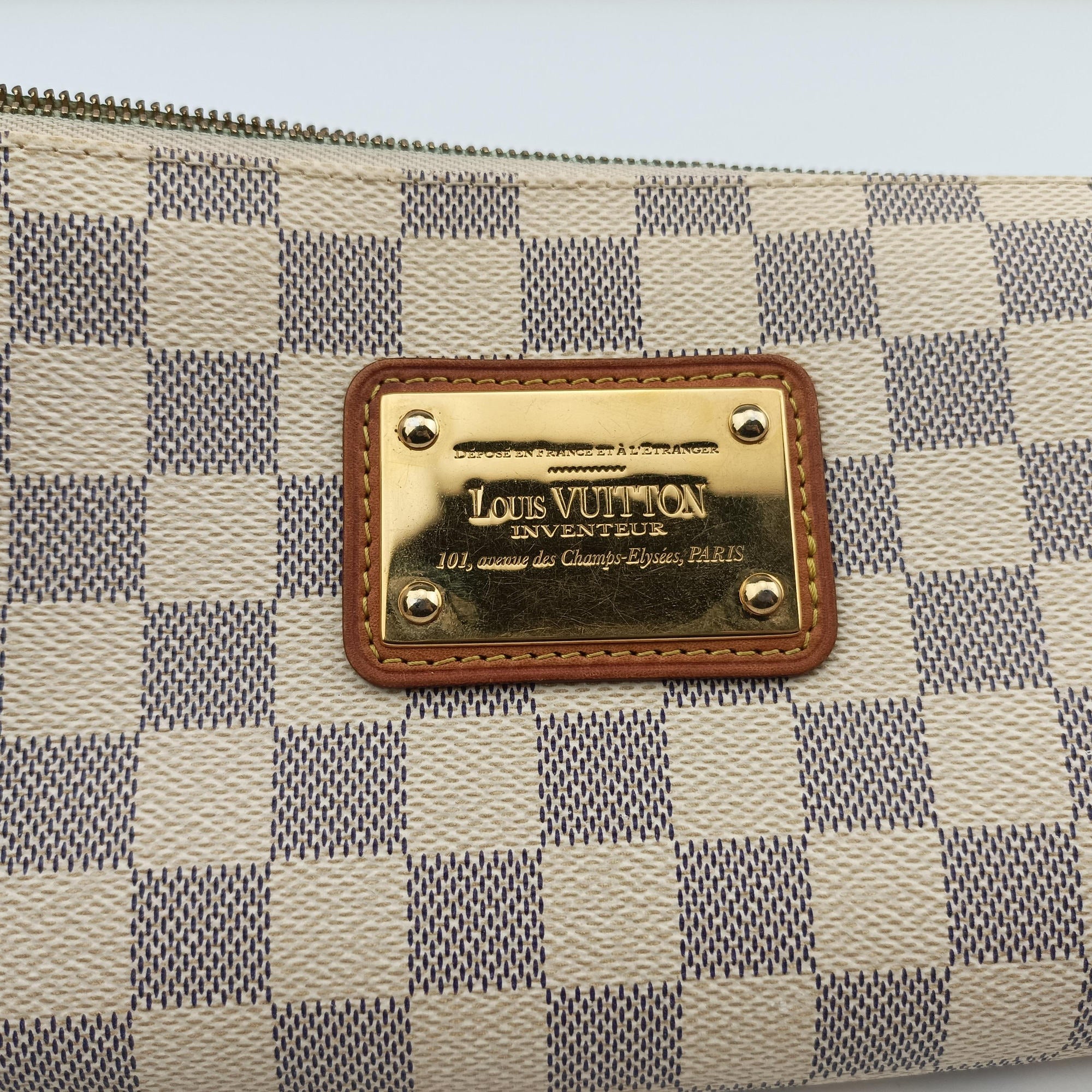 Pre-owned Louis Vuitton EVA AZUR Damier Canvas N55214 shoulderbag | stylenewstar