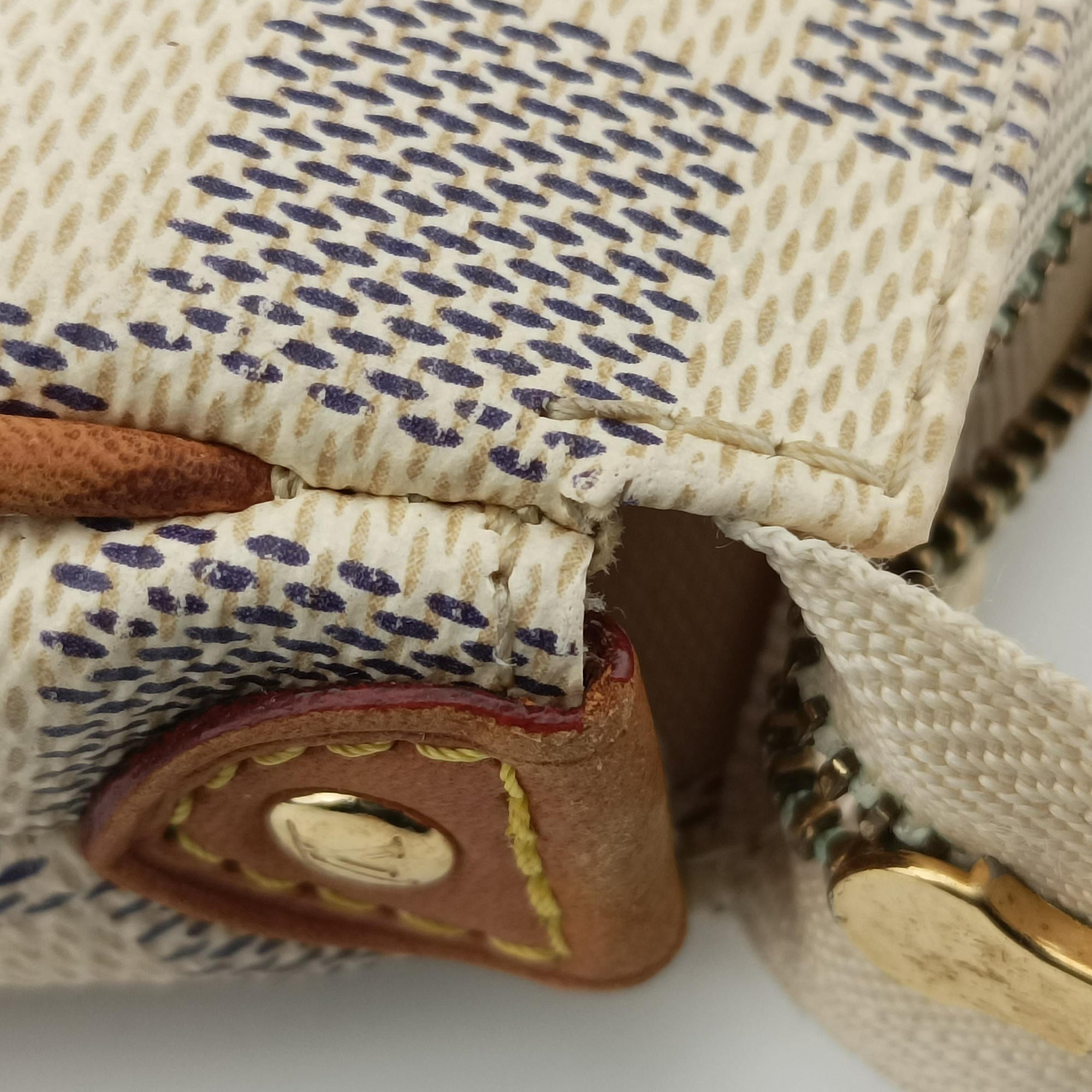 Pre-owned Louis Vuitton EVA AZUR Damier Canvas N55214 shoulderbag | stylenewstar