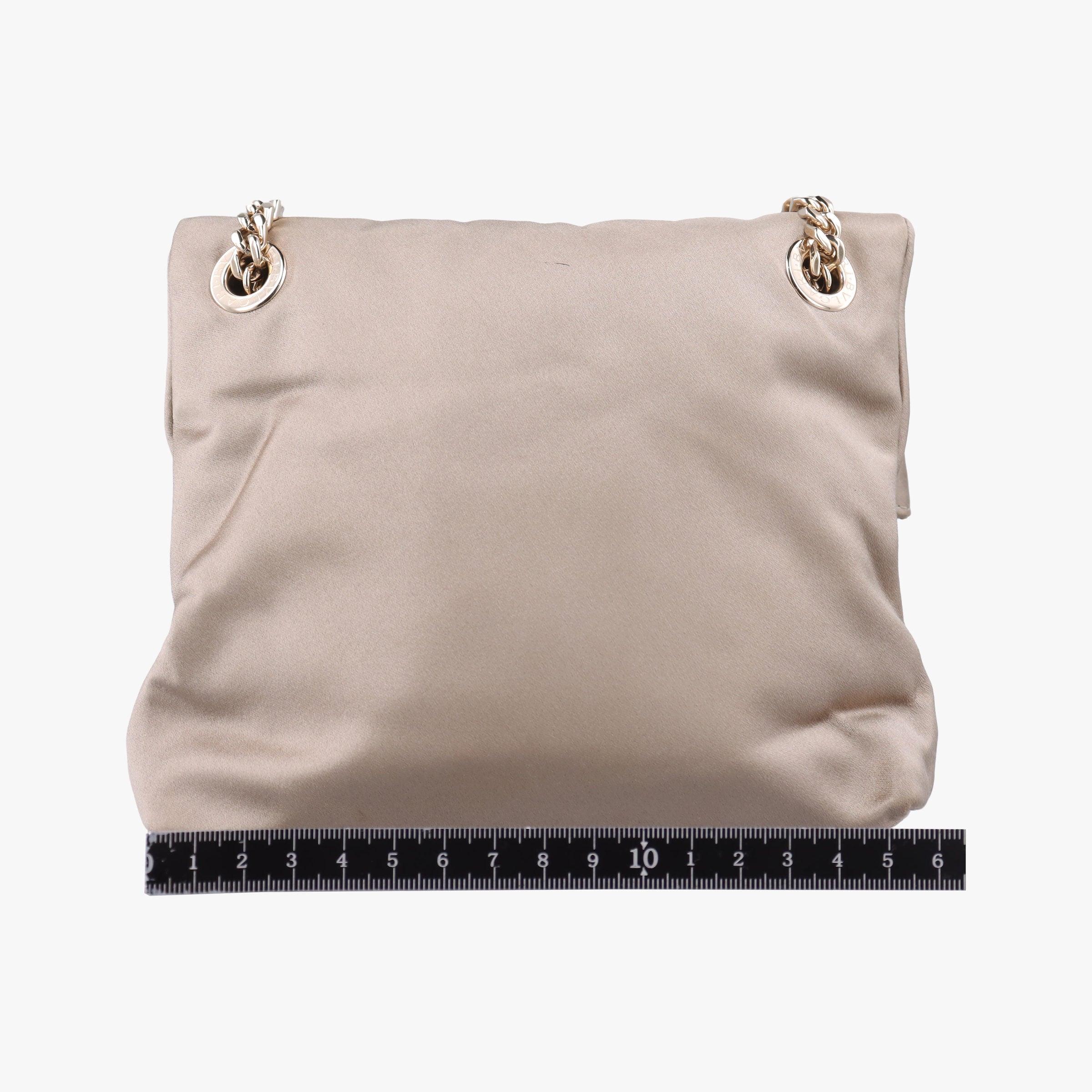 Secondhand Bvlgari Monete Beige Satin Leather  shoulderbag | stylenewstar