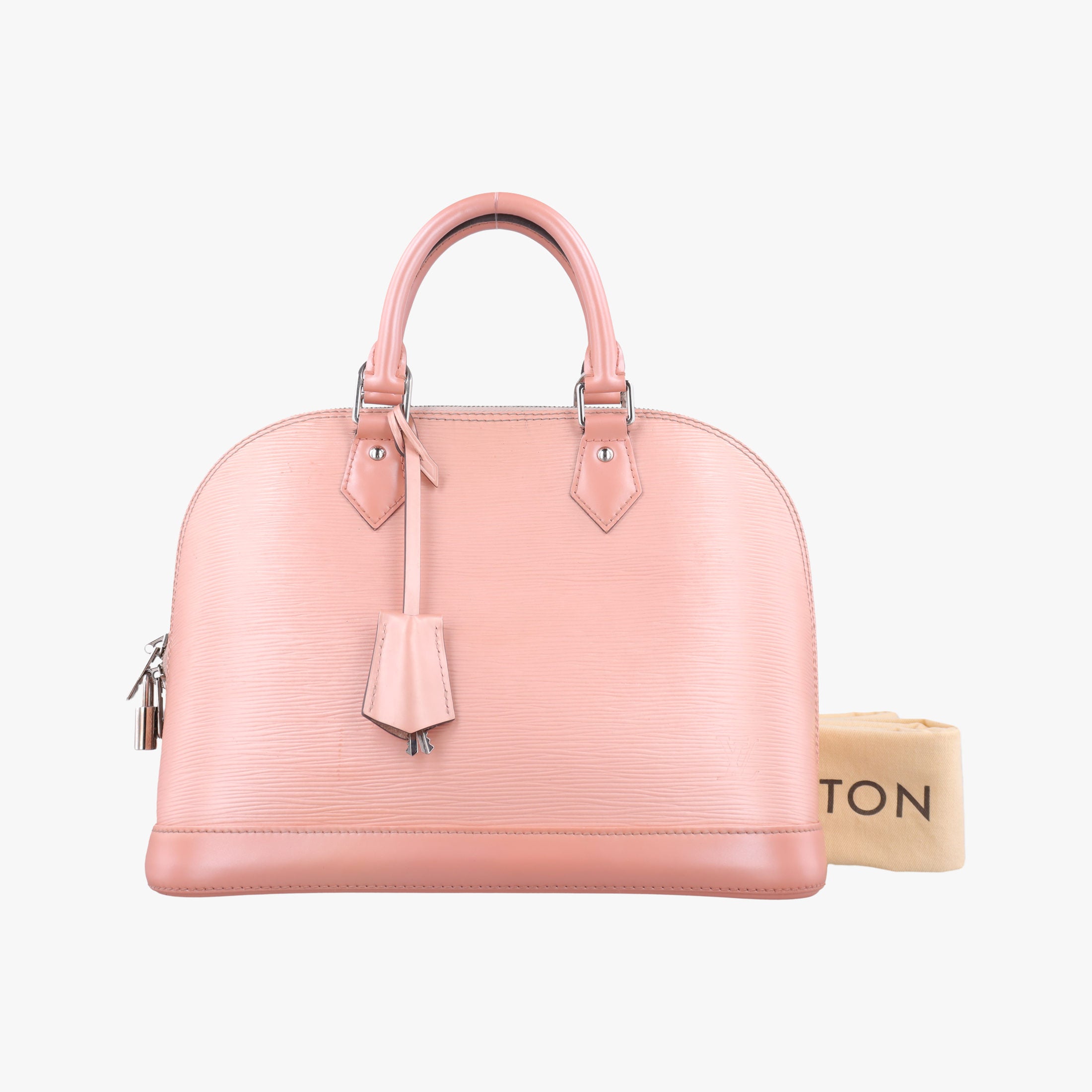 Pre-owned Louis Vuitton Alma PM ROSE BALLERIN Epi M41323 handbag | stylenewstar