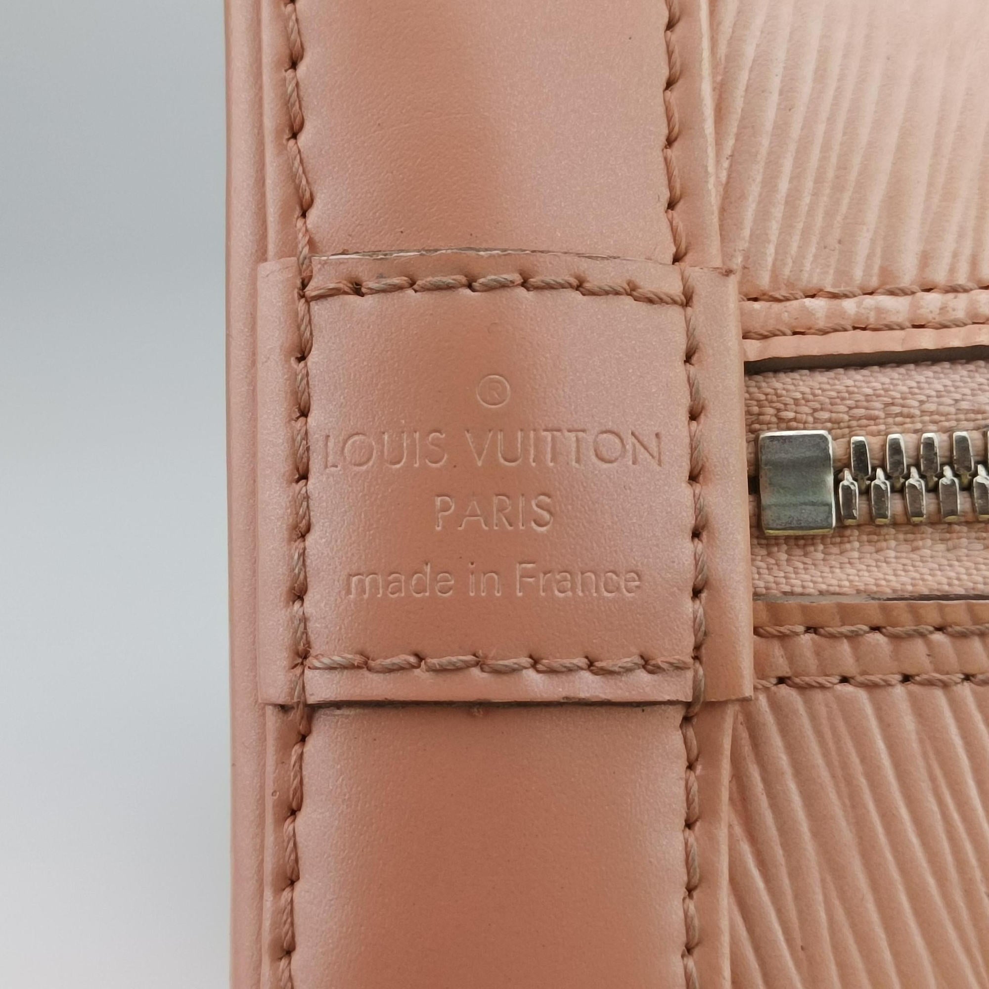 Pre-owned Louis Vuitton Alma PM ROSE BALLERIN Epi M41323 handbag | stylenewstar