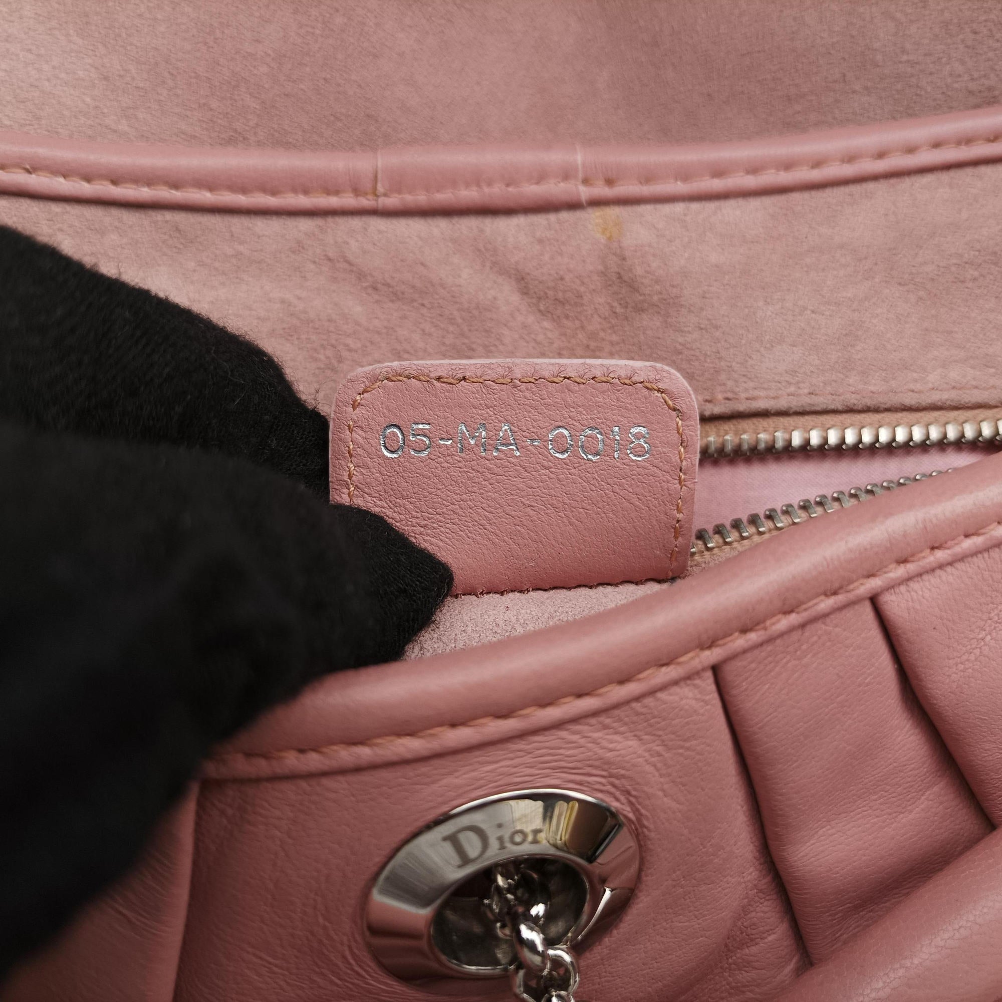 Pre-owned Christian Dior Jazz Club Pink leather  shoulderbag | stylenewstar