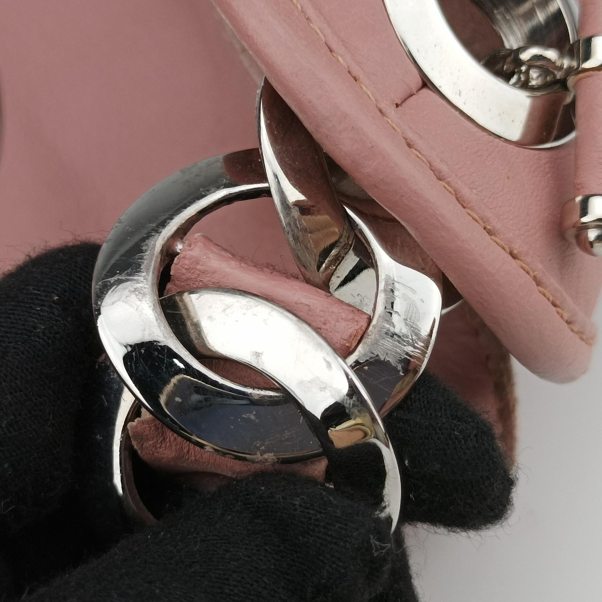 Pre-owned Christian Dior Jazz Club Pink leather  shoulderbag | stylenewstar