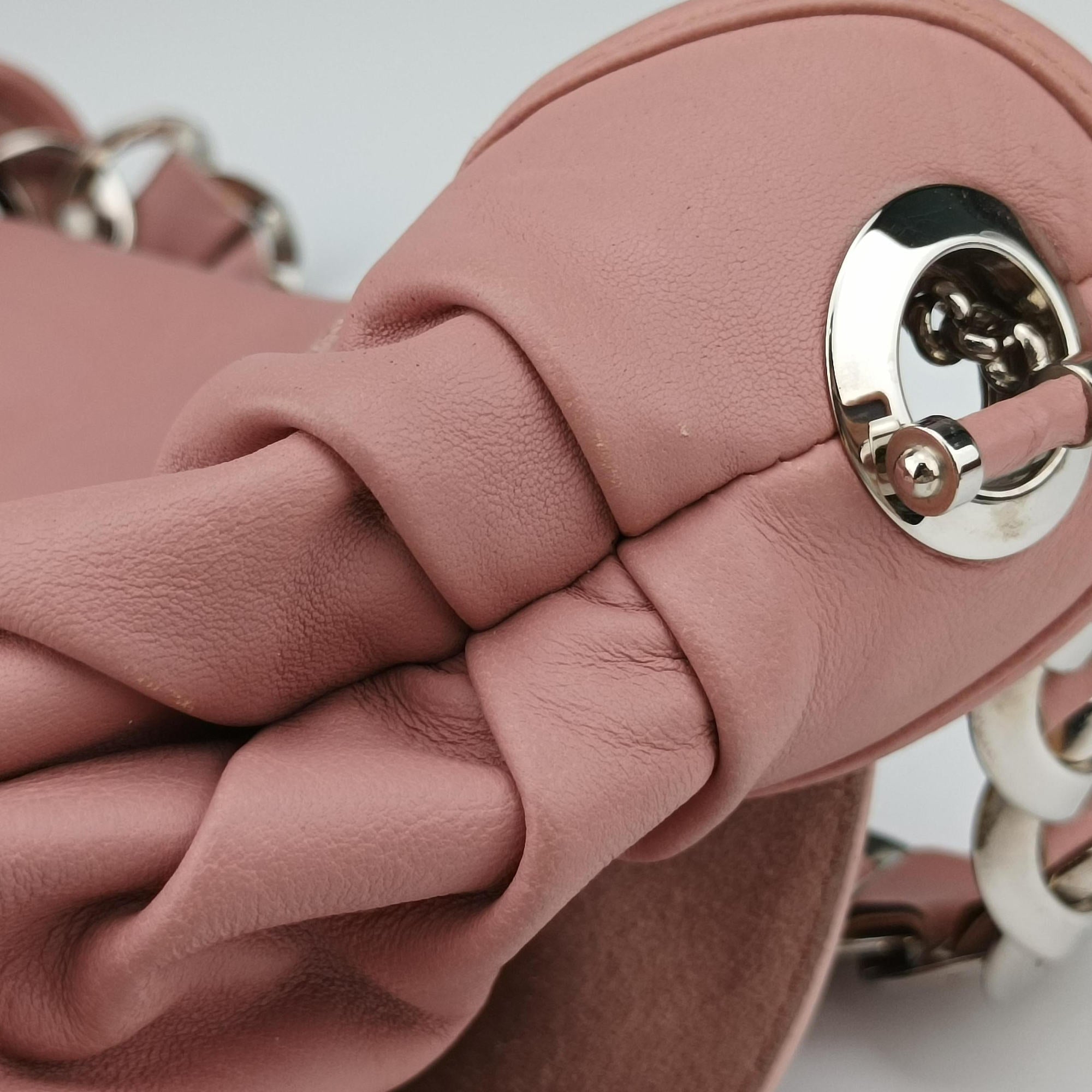 Pre-owned Christian Dior Jazz Club Pink leather  shoulderbag | stylenewstar