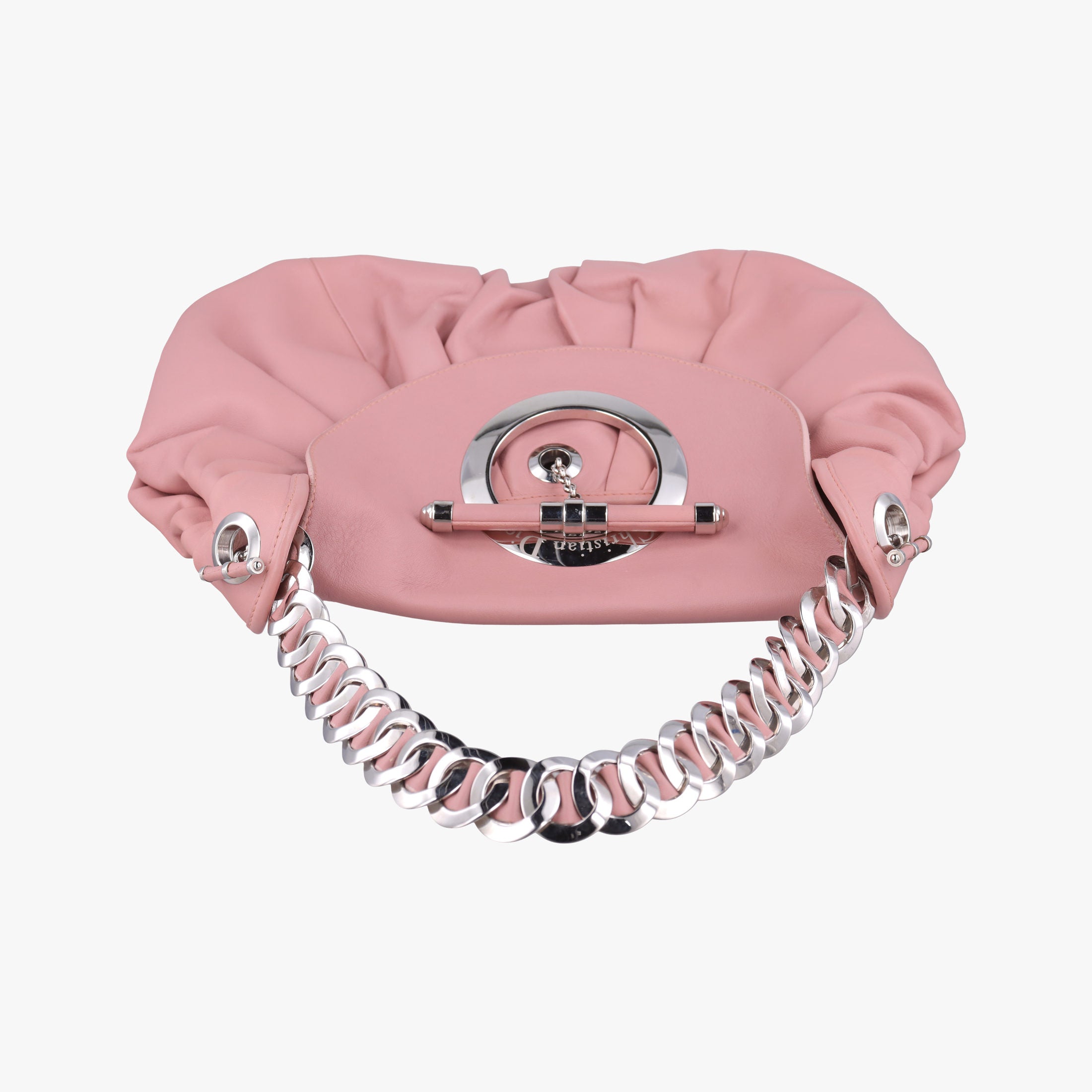 Pre-owned Christian Dior Jazz Club Pink leather  shoulderbag | stylenewstar