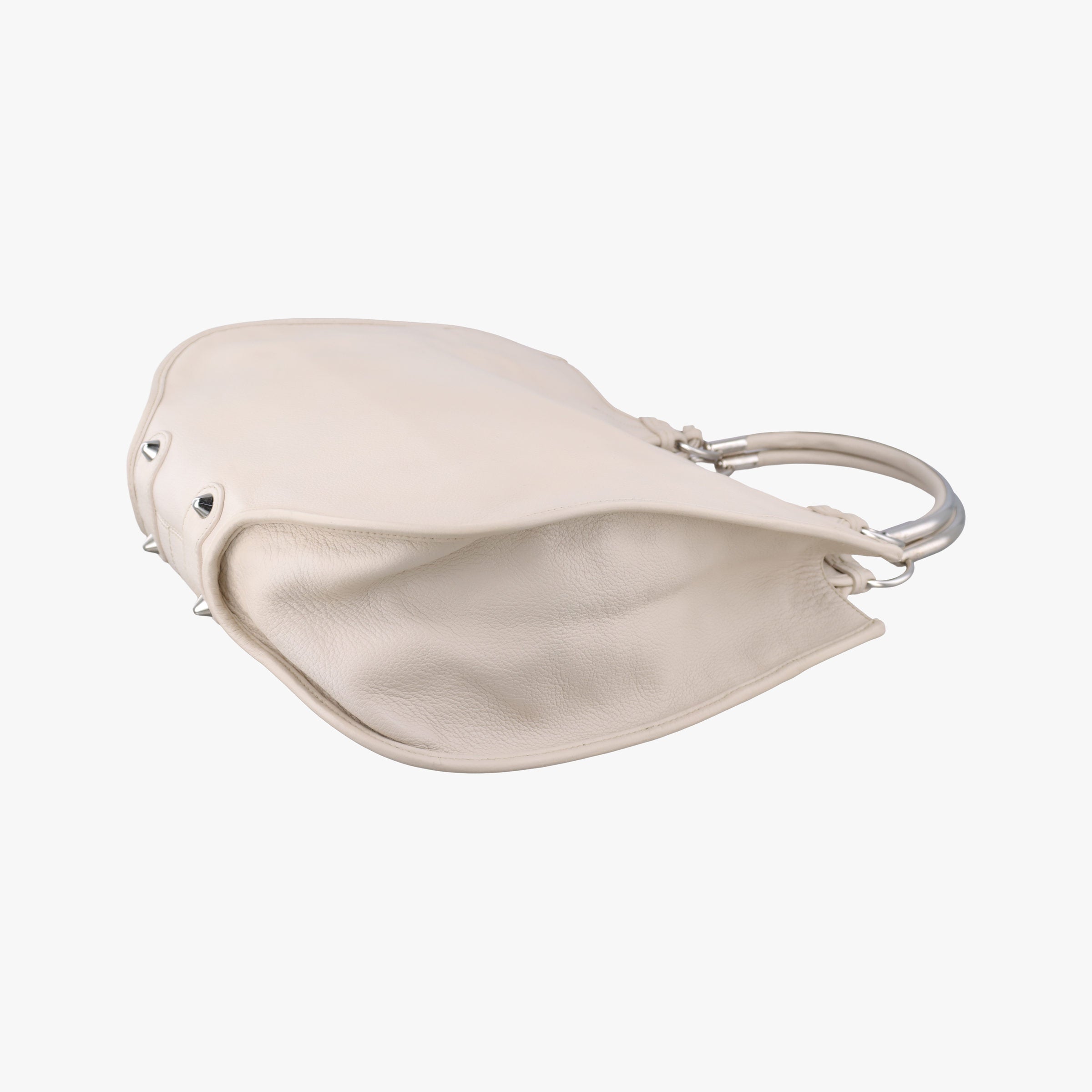 Pre-owned Christian Dior 61 Hobo White leather  handbag | stylenewstar