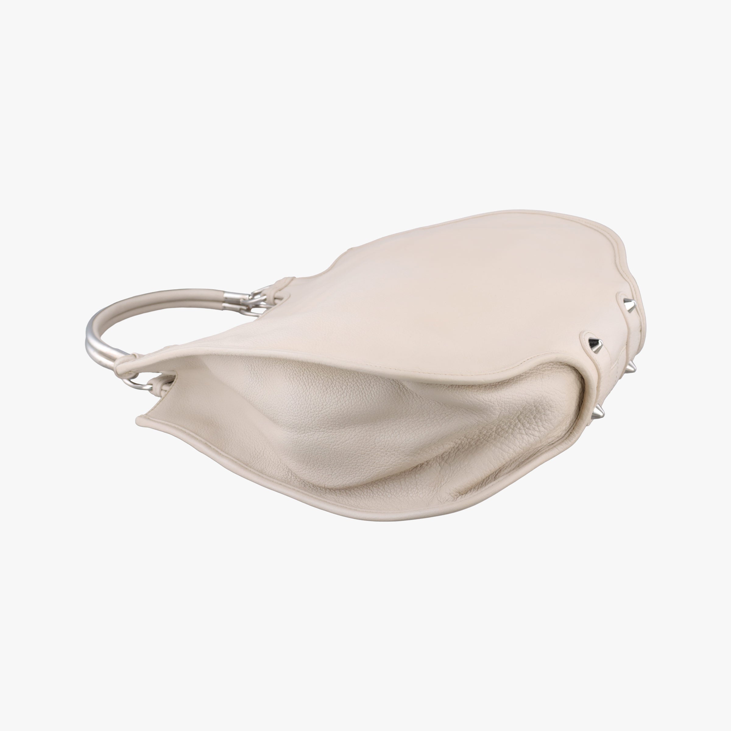 Pre-owned Christian Dior 61 Hobo White leather  handbag | stylenewstar
