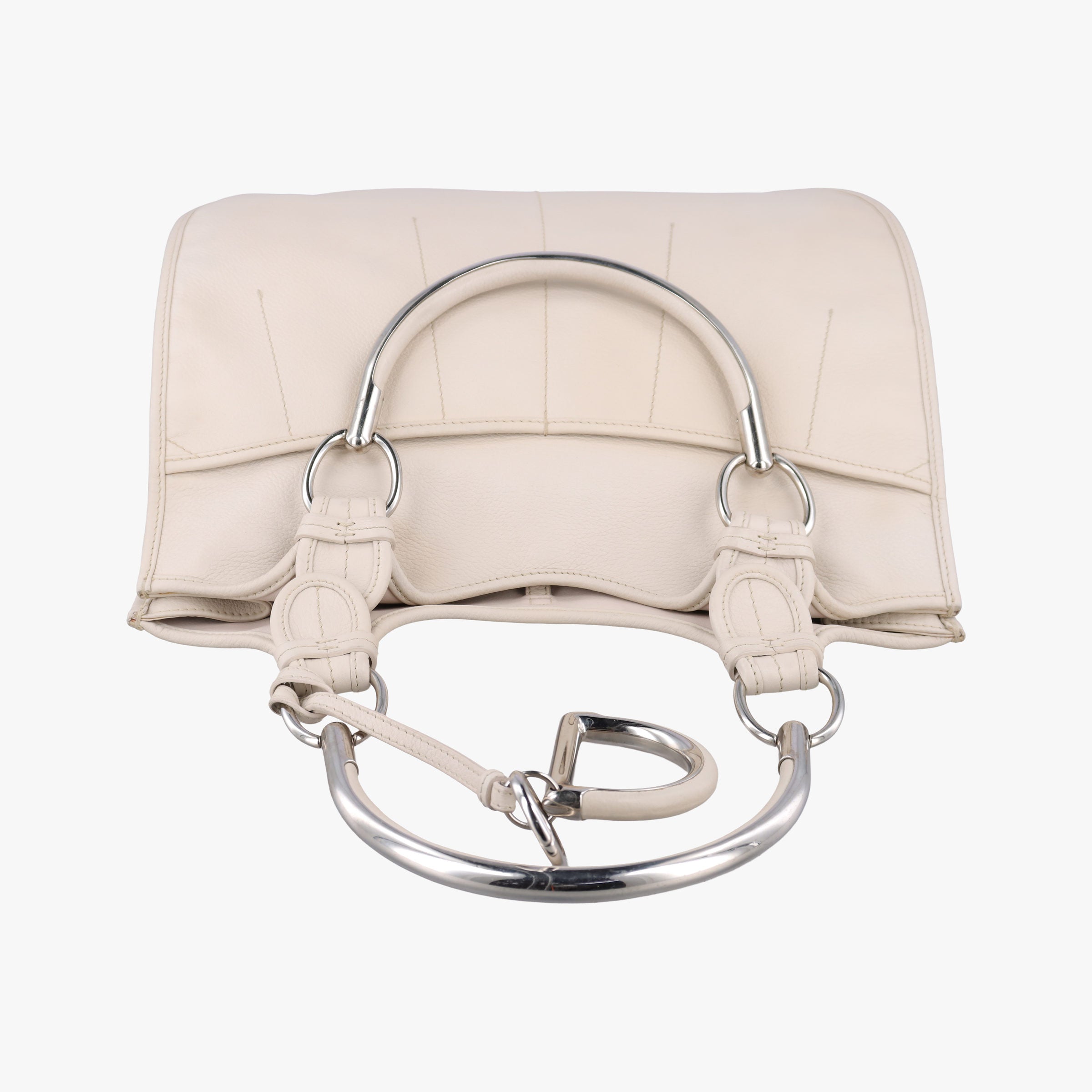 Pre-owned Christian Dior 61 Hobo White leather  handbag | stylenewstar