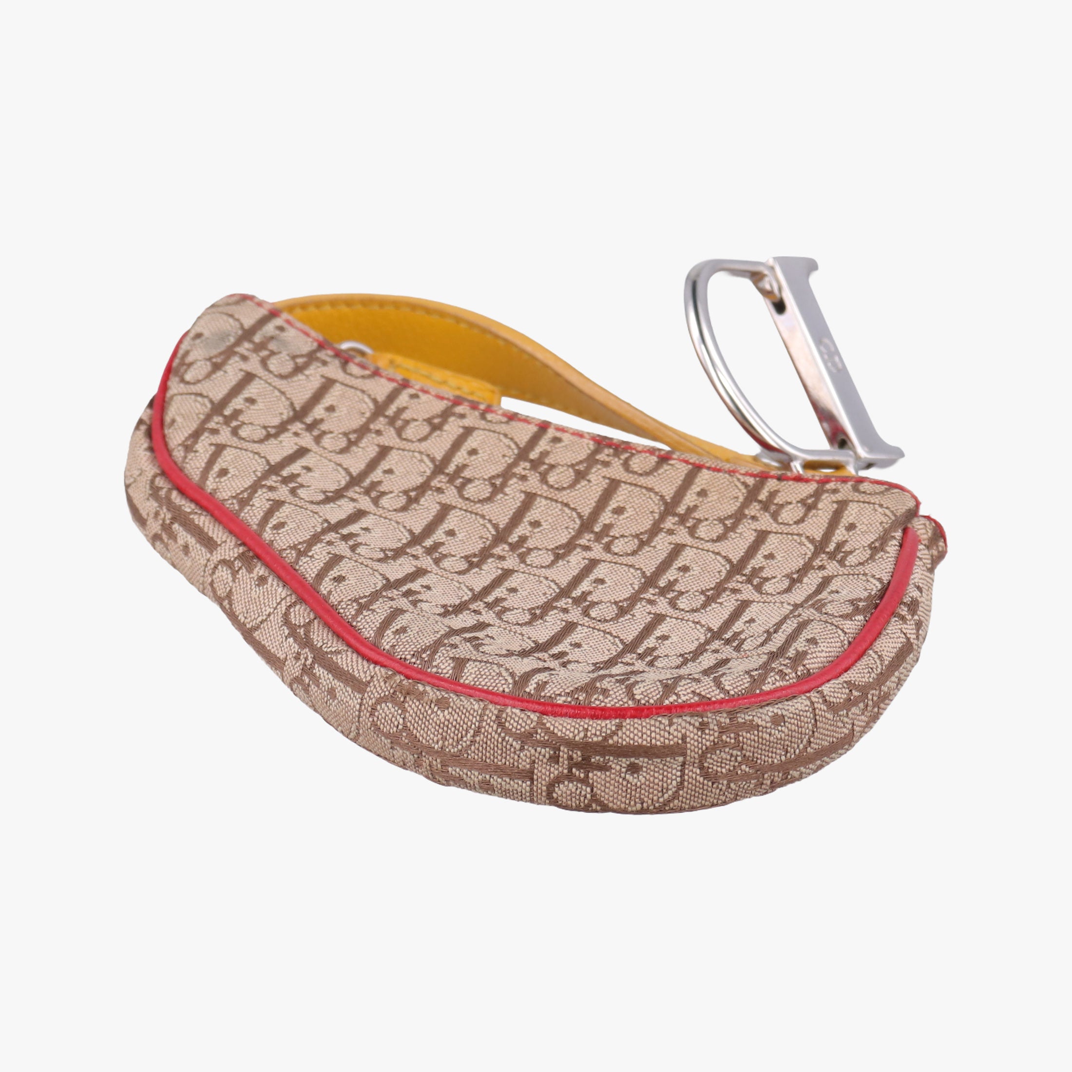 Secondhand Christian Dior rasta coin pouch beige×Red×Multicolor Jacquard×Leather  others | stylenewstar
