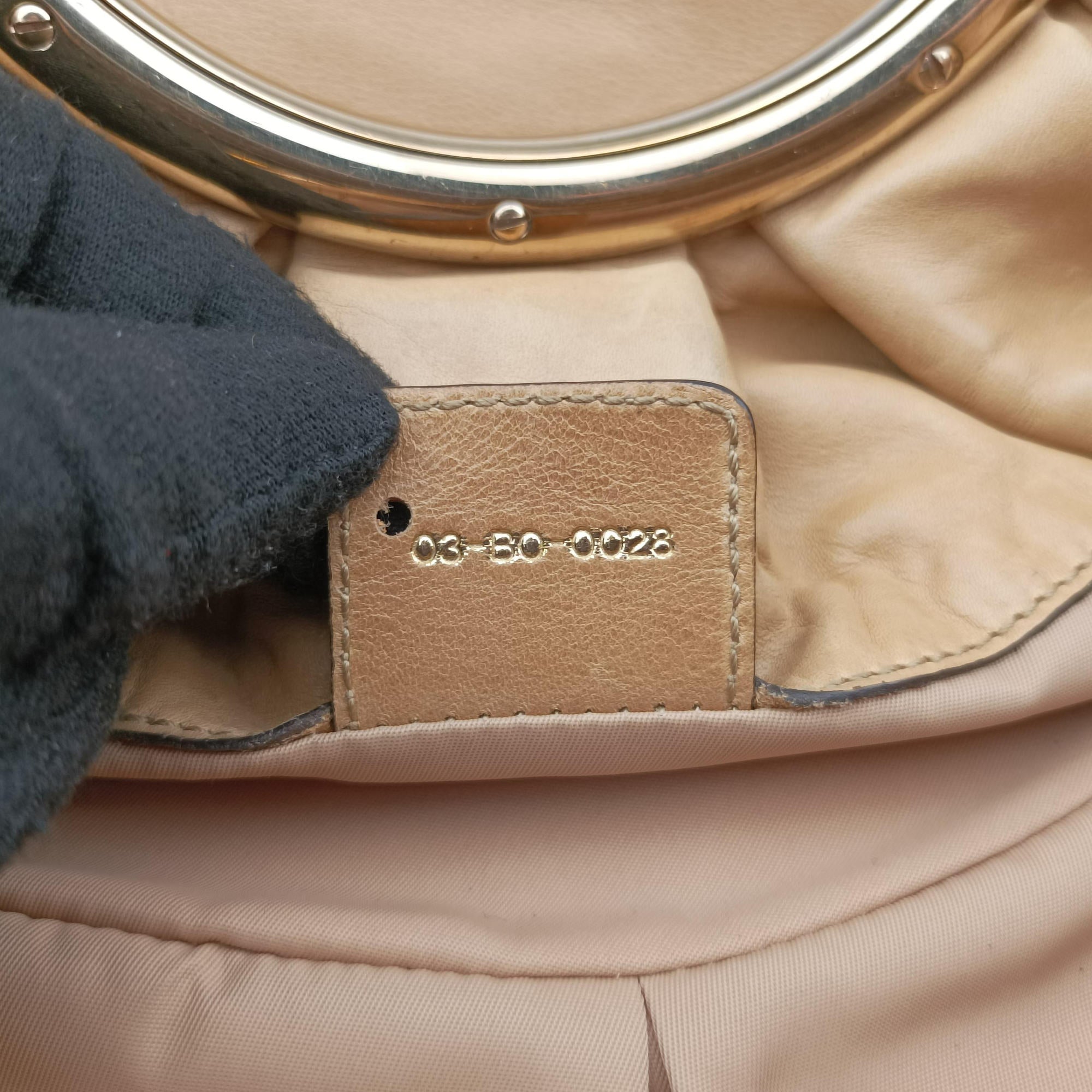Secondhand Christian Dior Soft Babe Shopping Bag Beige Leather  handbag | stylenewstar