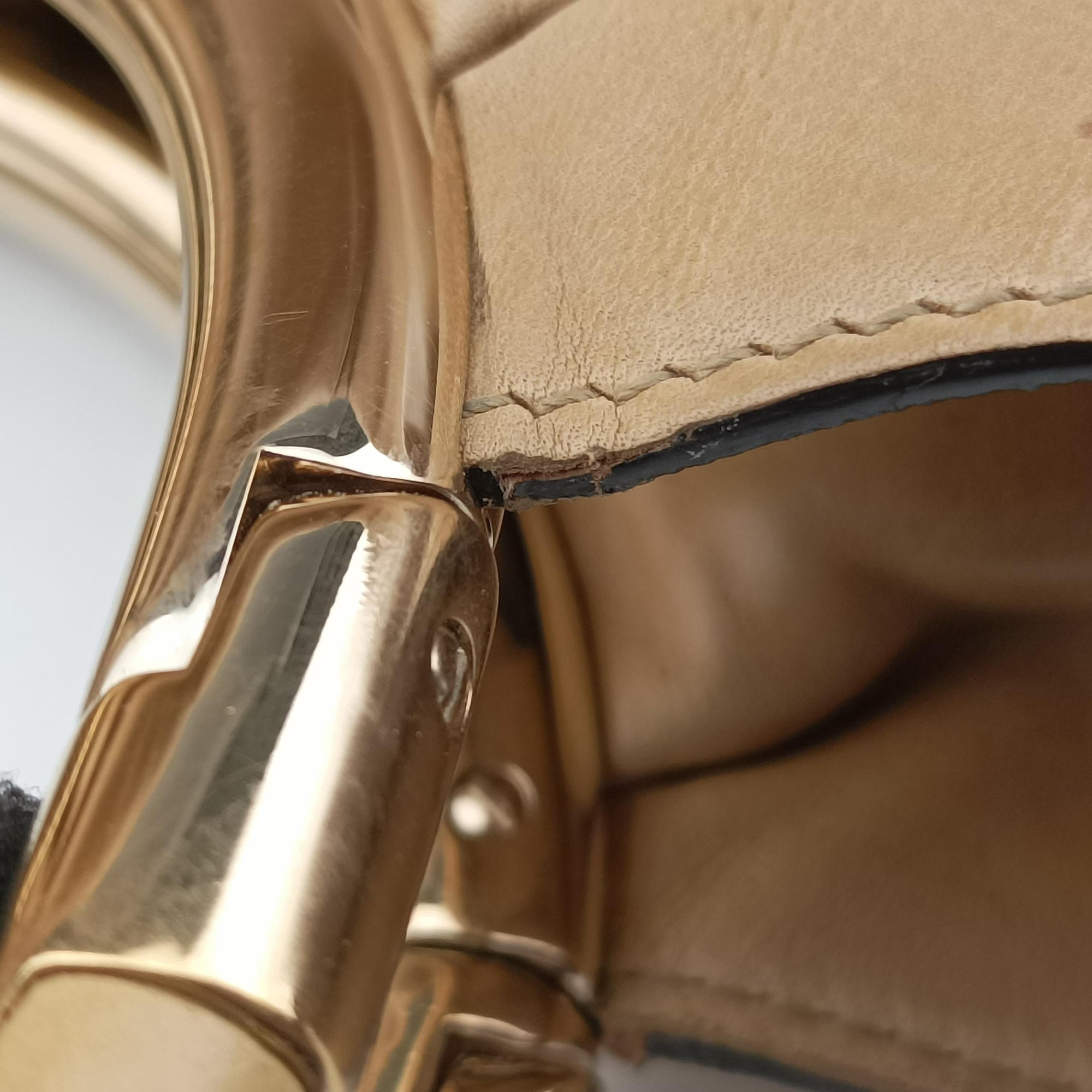 Secondhand Christian Dior Soft Babe Shopping Bag Beige Leather  handbag | stylenewstar