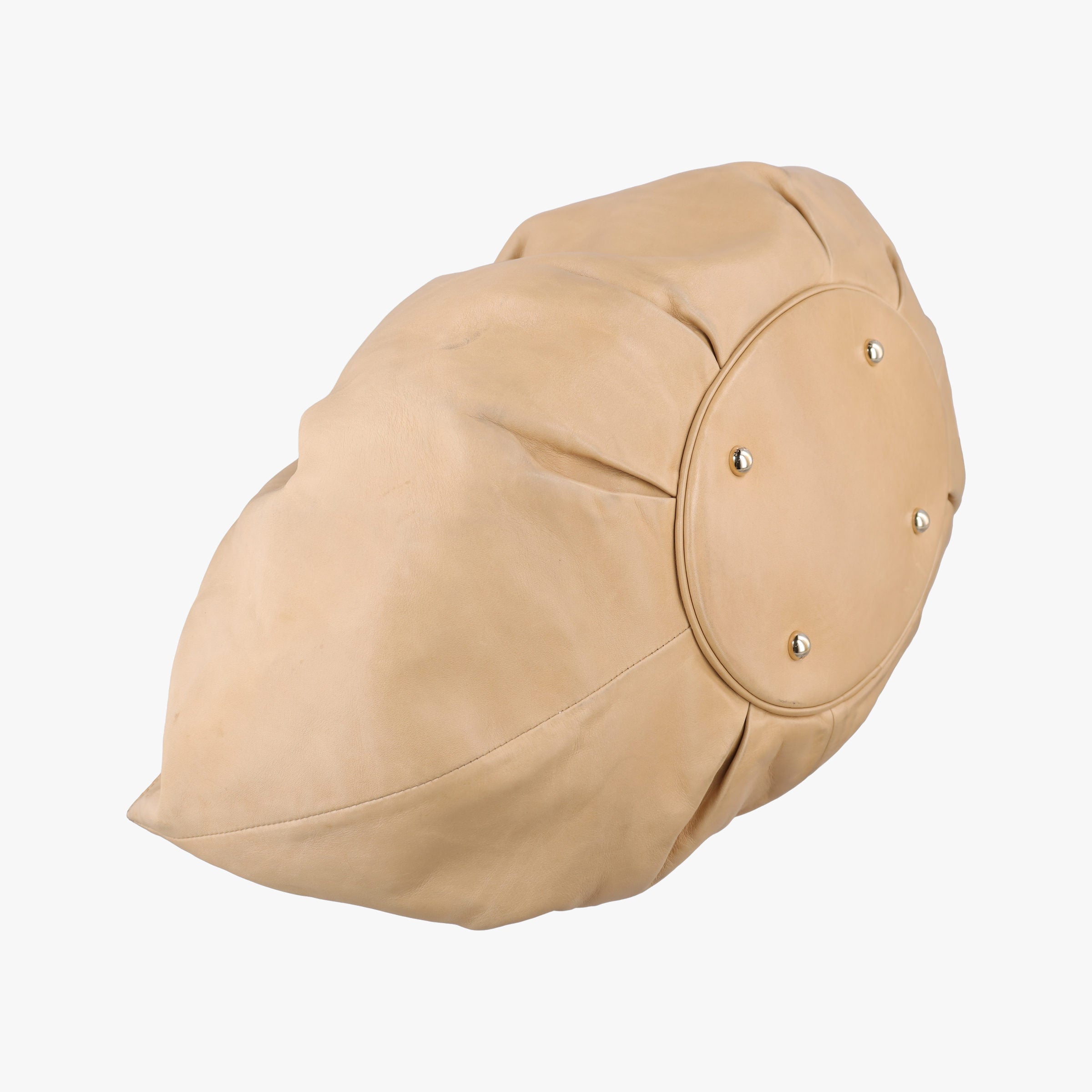 Secondhand Christian Dior Soft Babe Shopping Bag Beige Leather  handbag | stylenewstar