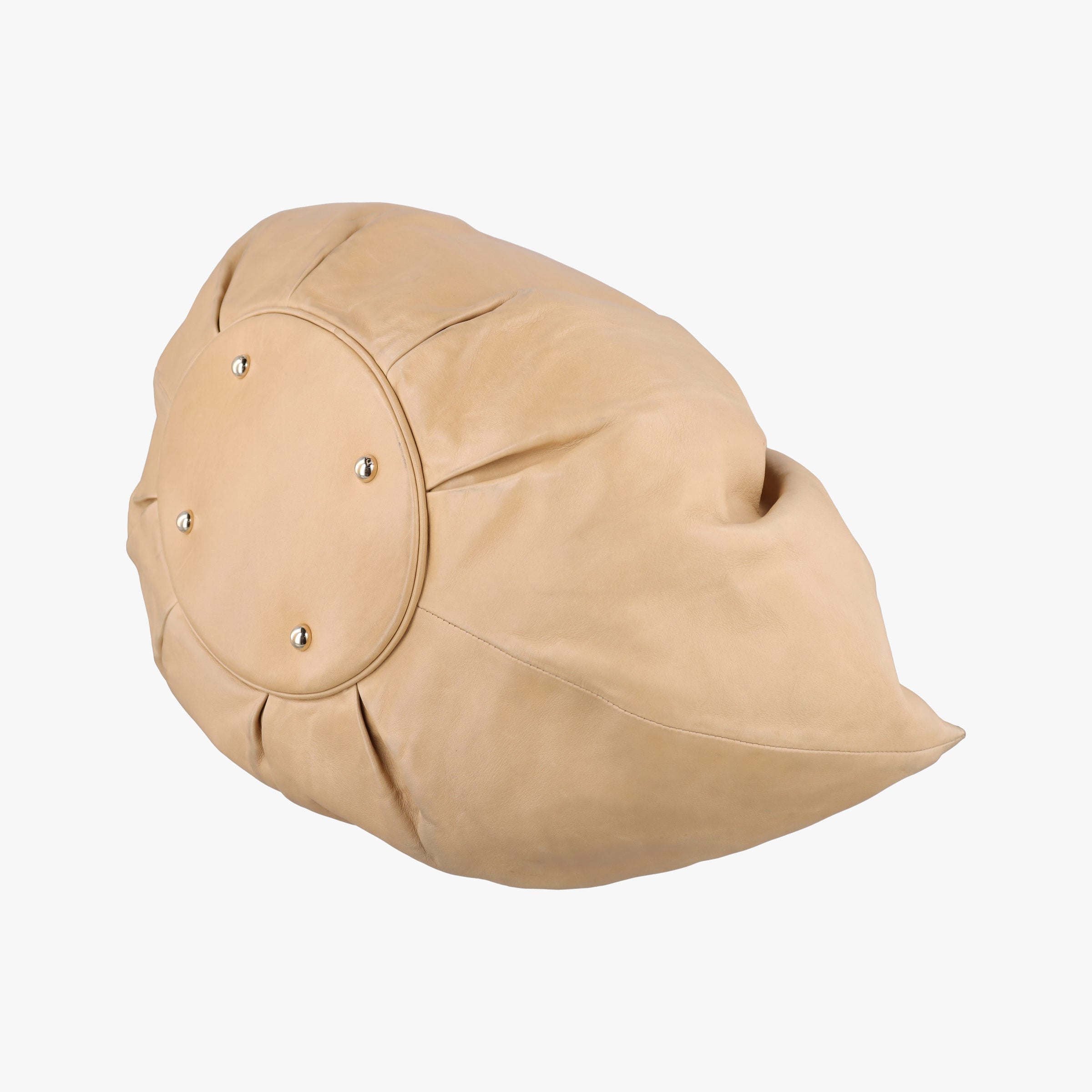 Secondhand Christian Dior Soft Babe Shopping Bag Beige Leather  handbag | stylenewstar