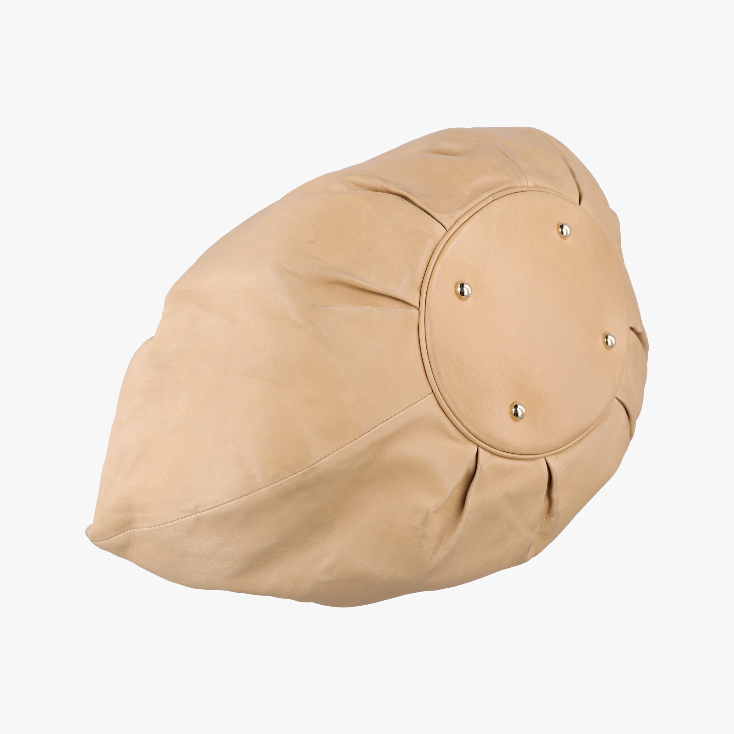 Secondhand Christian Dior Soft Babe Shopping Bag Beige Leather  handbag | stylenewstar