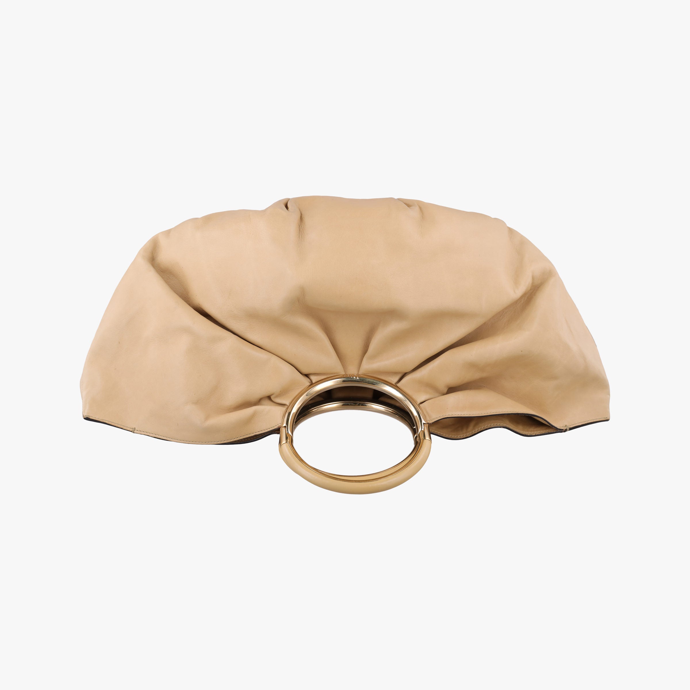 Secondhand Christian Dior Soft Babe Shopping Bag Beige Leather  handbag | stylenewstar