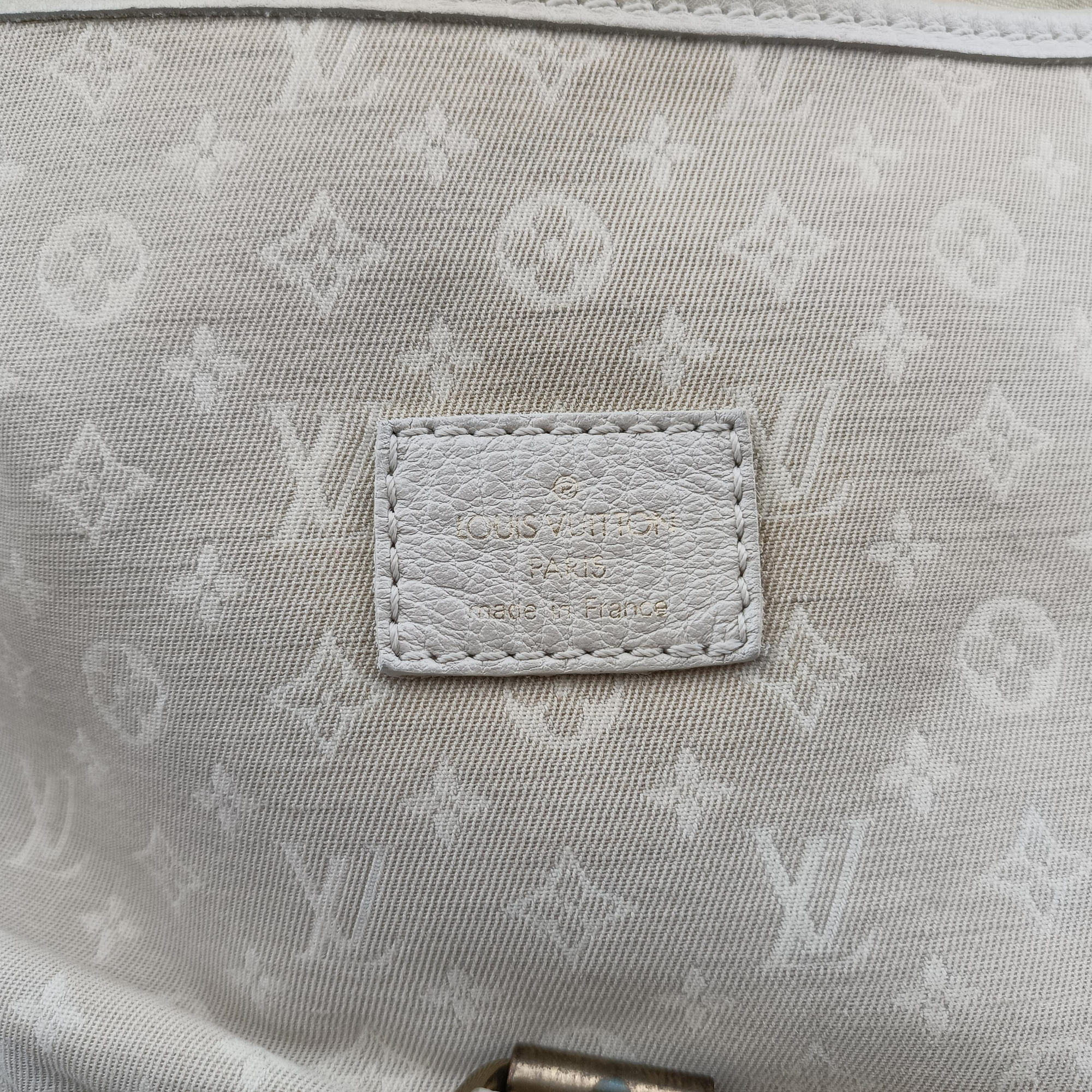 Secondhand Louis Vuitton Saumur 30 Dune Monogram Mini Lin LineCanvas M95314 shoulderbag | stylenewstar
