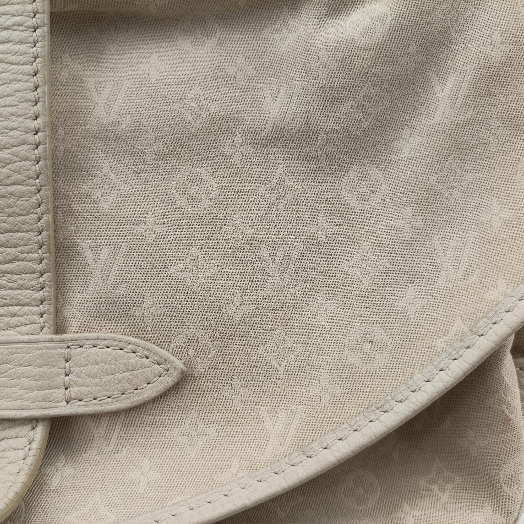 Secondhand Louis Vuitton Saumur 30 Dune Monogram Mini Lin LineCanvas M95314 shoulderbag | stylenewstar