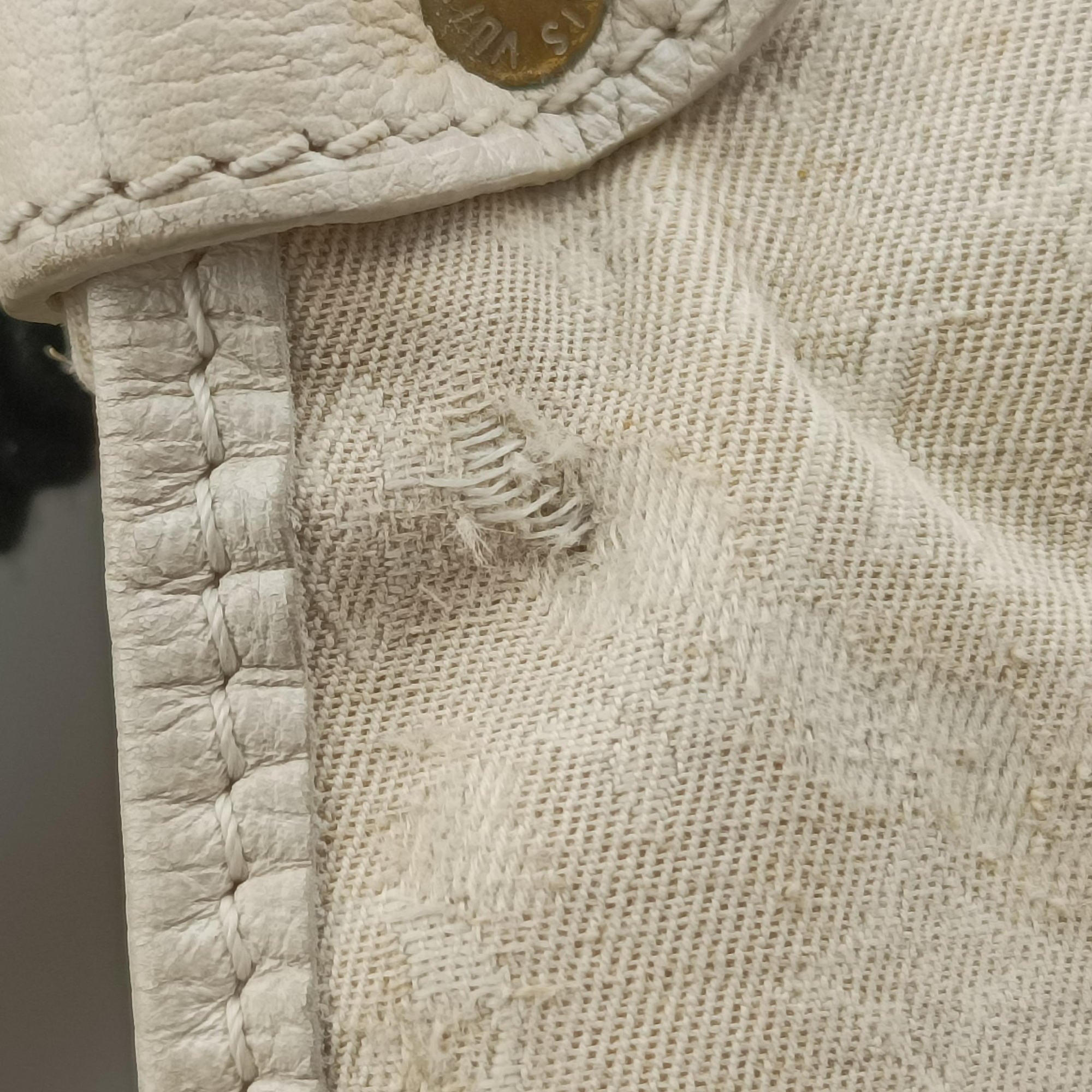 Secondhand Louis Vuitton Saumur 30 Dune Monogram Mini Lin LineCanvas M95314 shoulderbag | stylenewstar