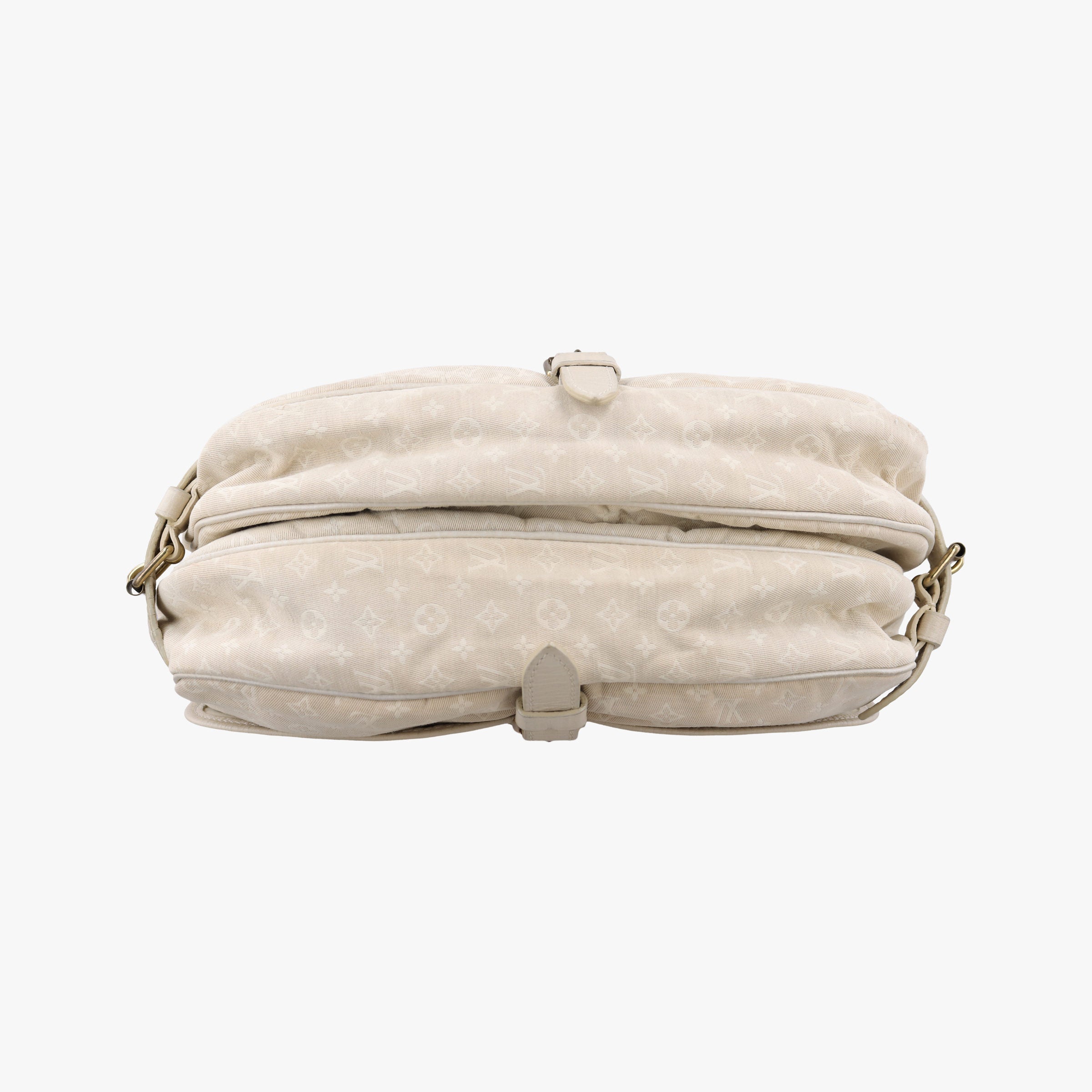 Secondhand Louis Vuitton Saumur 30 Dune Monogram Mini Lin LineCanvas M95314 shoulderbag | stylenewstar