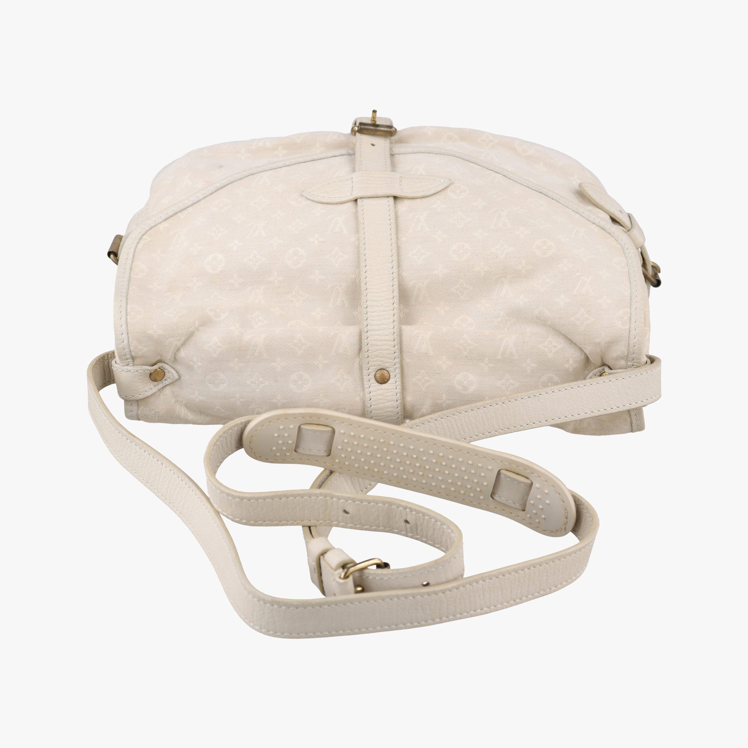 Secondhand Louis Vuitton Saumur 30 Dune Monogram Mini Lin LineCanvas M95314 shoulderbag | stylenewstar