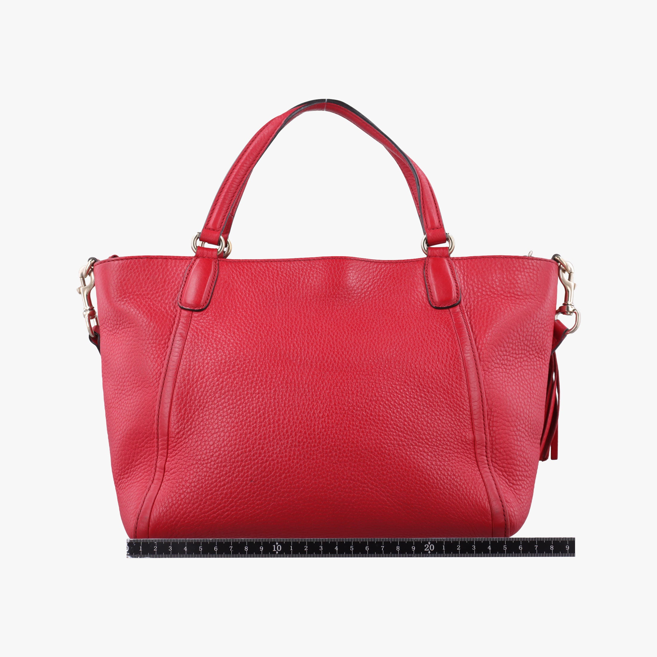 Pre-owned Gucci Soho Red Leather 369176 shoulderbag | stylenewstar