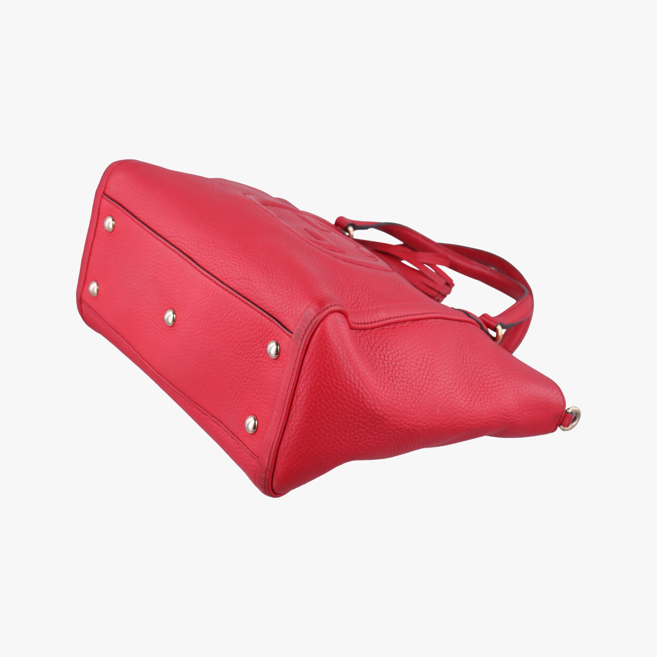 Pre-owned Gucci Soho Red Leather 369176 shoulderbag | stylenewstar