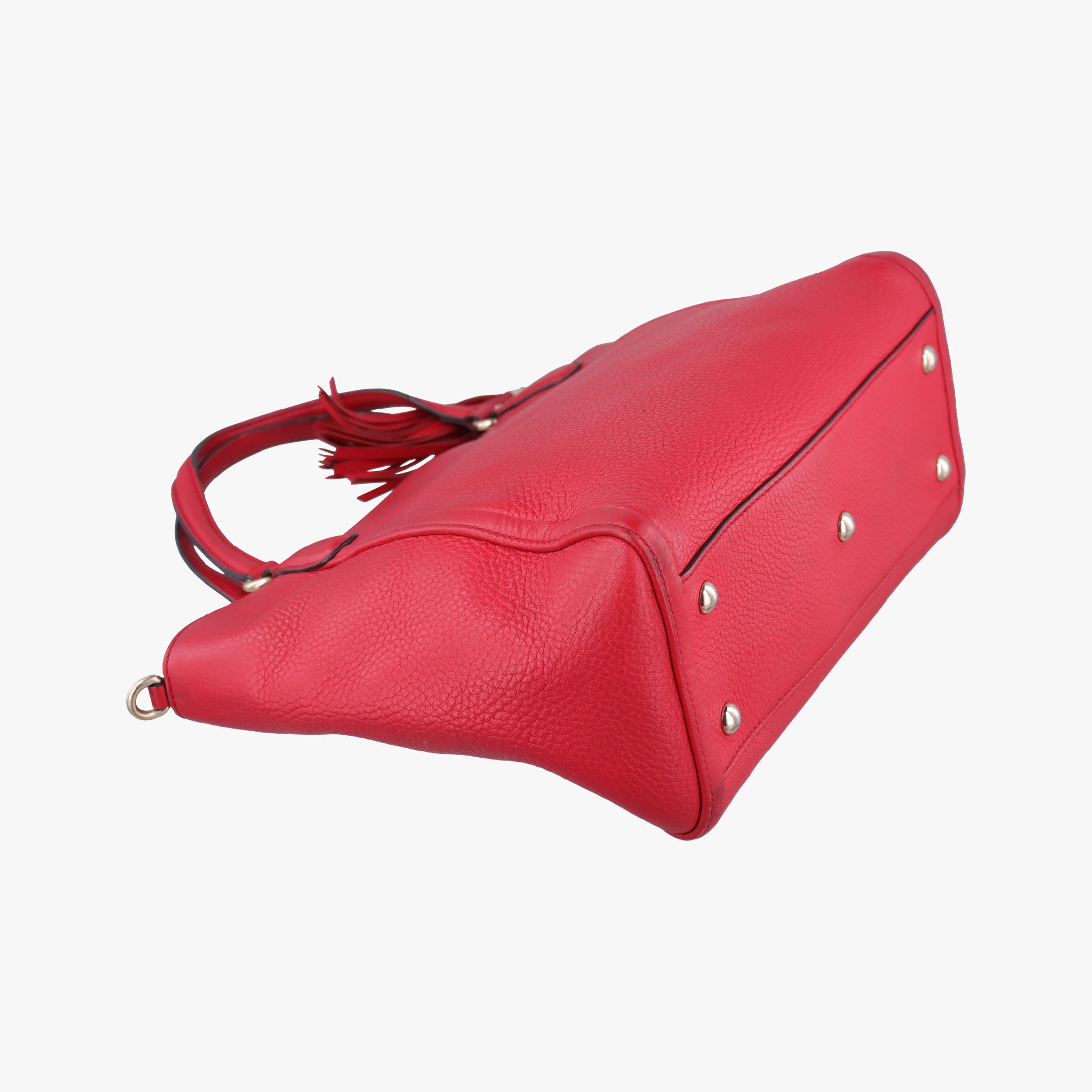 Pre-owned Gucci Soho Red Leather 369176 shoulderbag | stylenewstar
