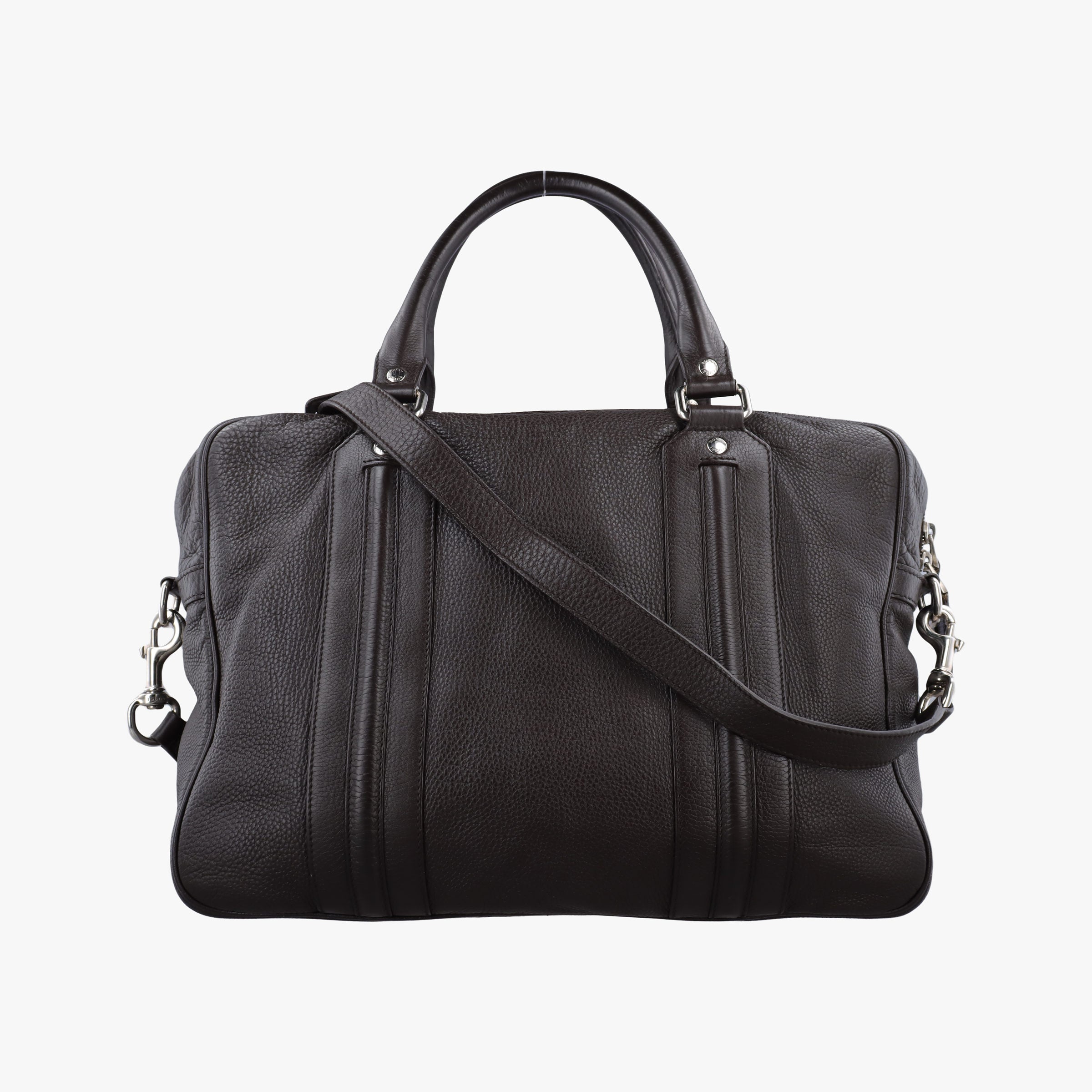 Pre-owned Gucci Briefcase business Brown leather 231850 shoulderbag | stylenewstar