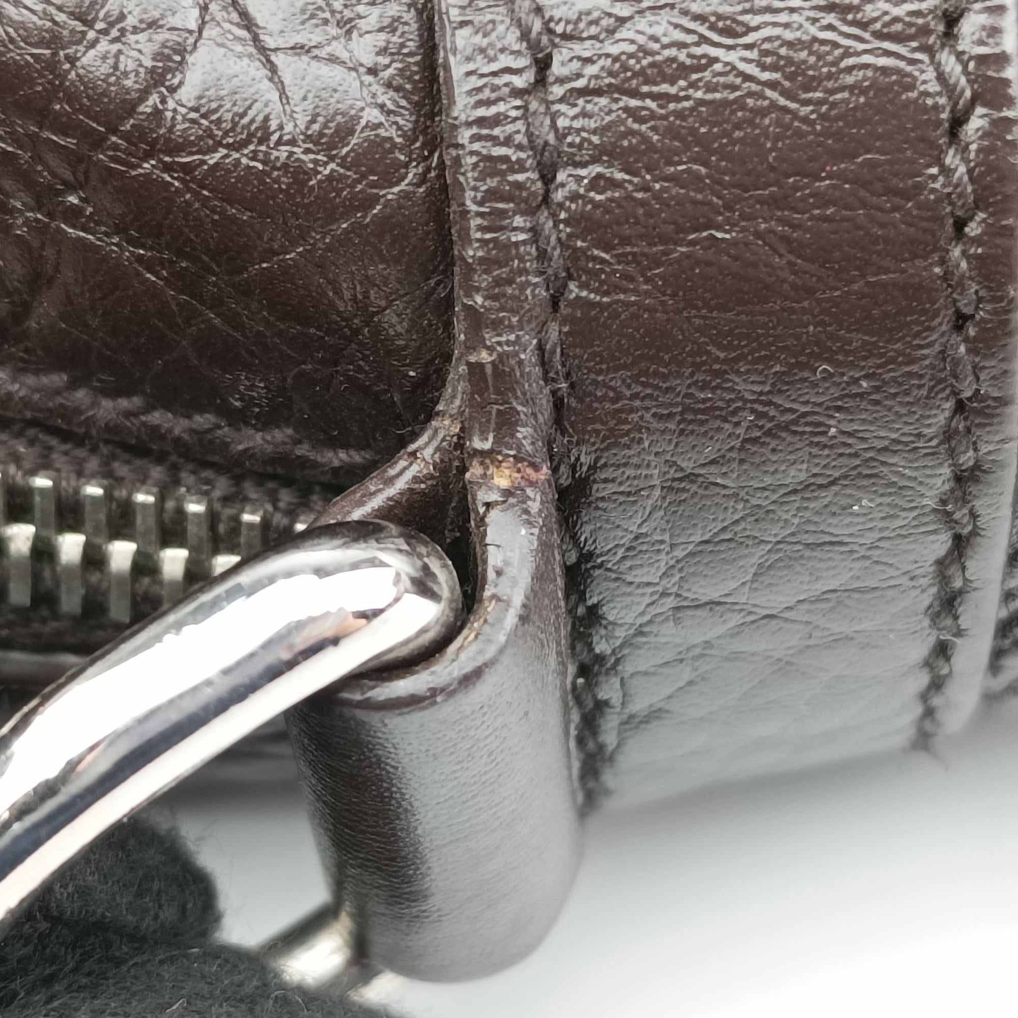 Pre-owned Gucci Briefcase business Brown leather 231850 shoulderbag | stylenewstar